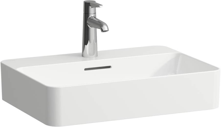 Laufen Val lavoar 55x40 cm dreptunghiular de blat alb luciu H812284A001041
