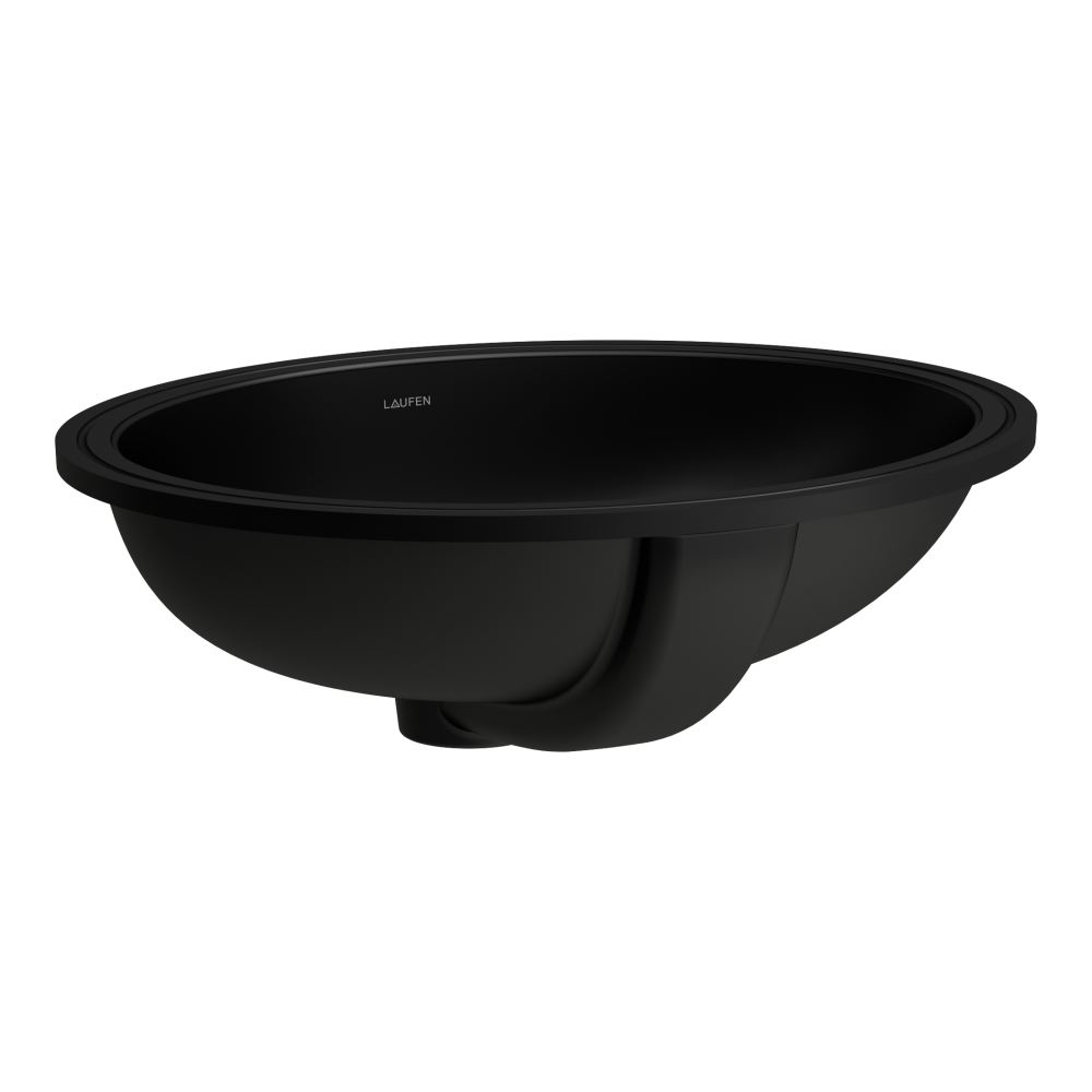 Laufen Savoy lavoar 50x41 cm ovale sub blat negru H8189437161091