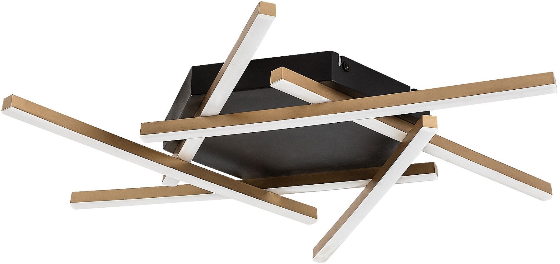 Rabalux Severine lampă de tavan 6x40 W alb-negru-auriu 71365