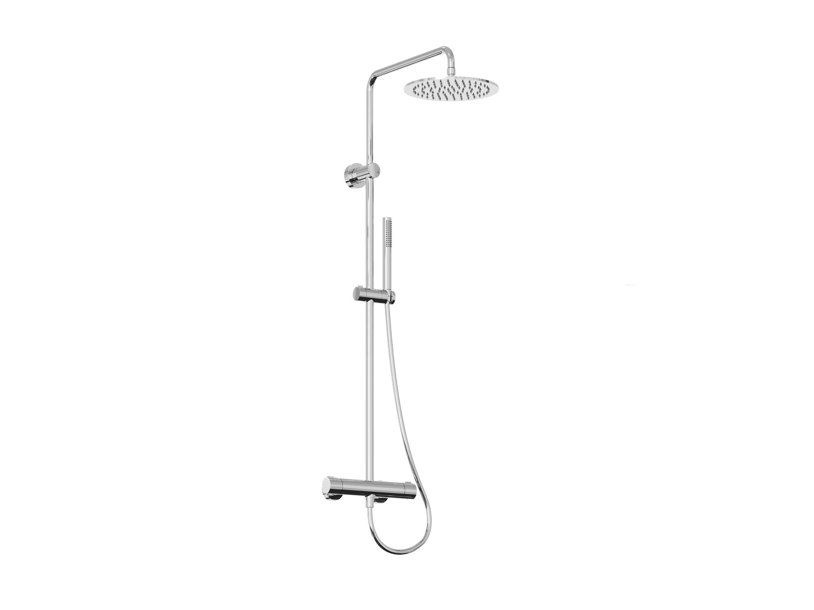 Ravak Spring set de duș perete cu termostat cu duș de ploaie crom X070539