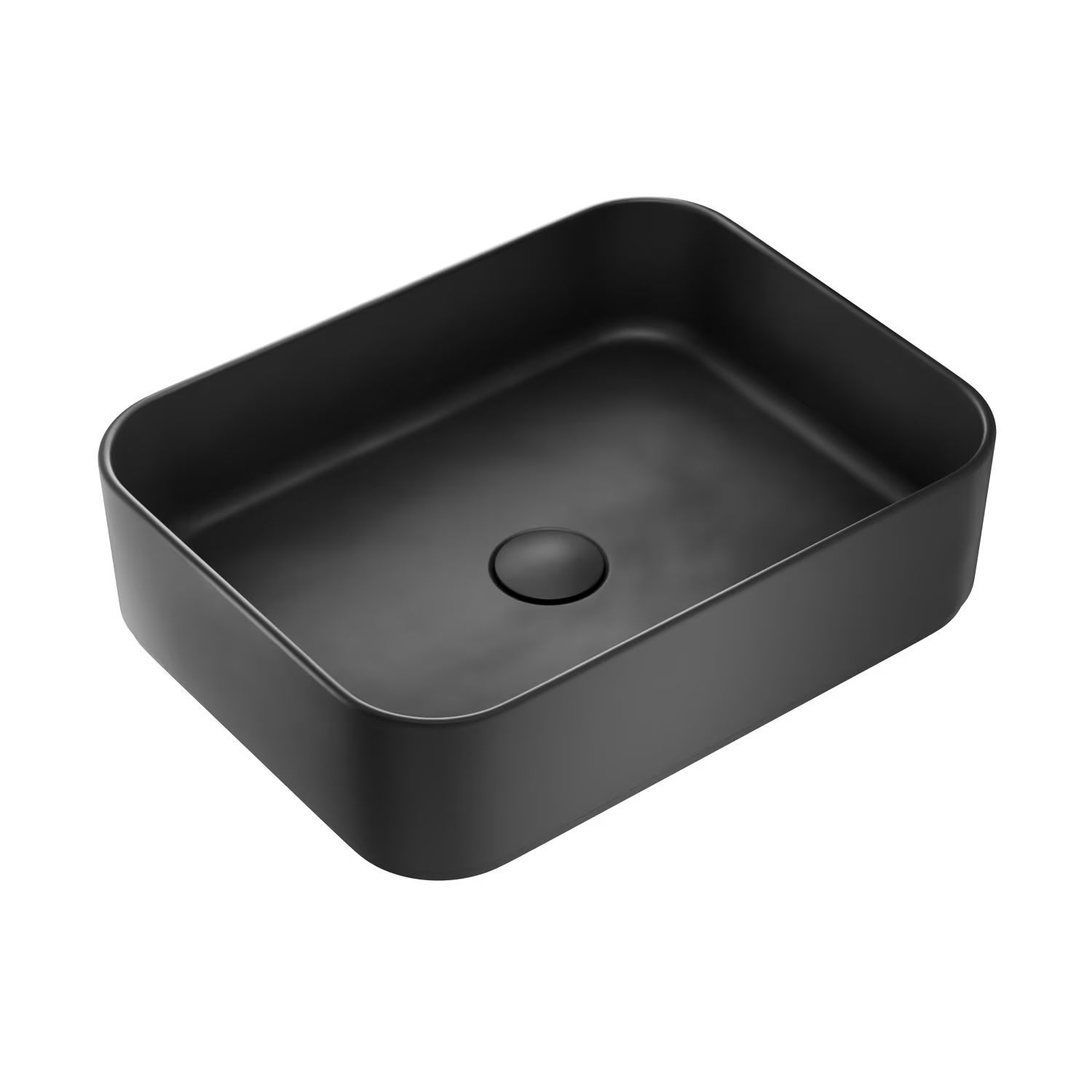 Kronenbach Cube lavoar 50x38.5 cm dreptunghiular de blat negru KB144400BK