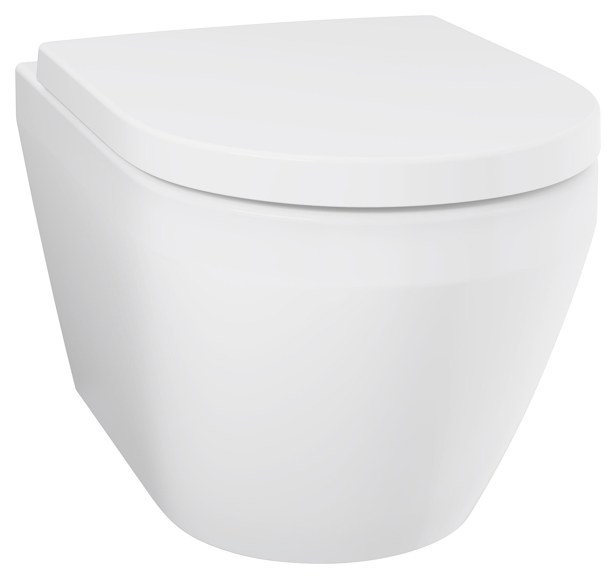 Grohe Euro Ceramic vas wc cu capac soft-close agăţat fără margine alb lucios 102510SH00