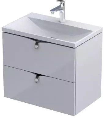 Oristo Siena dulap 59.6x38x50 cm sub chiuveta pe perete alb OR45C-SD2S-60-1