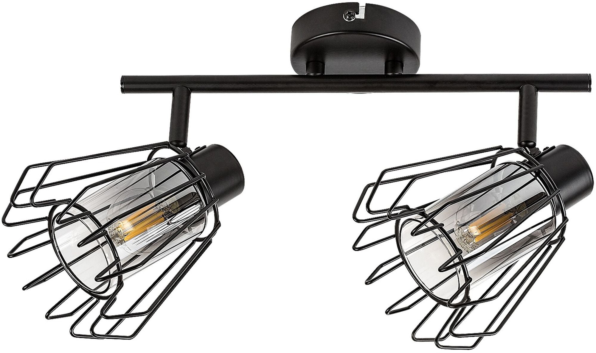 Rabalux Emerencia lampă de tavan 2x40 W negru-fumuriu 73068
