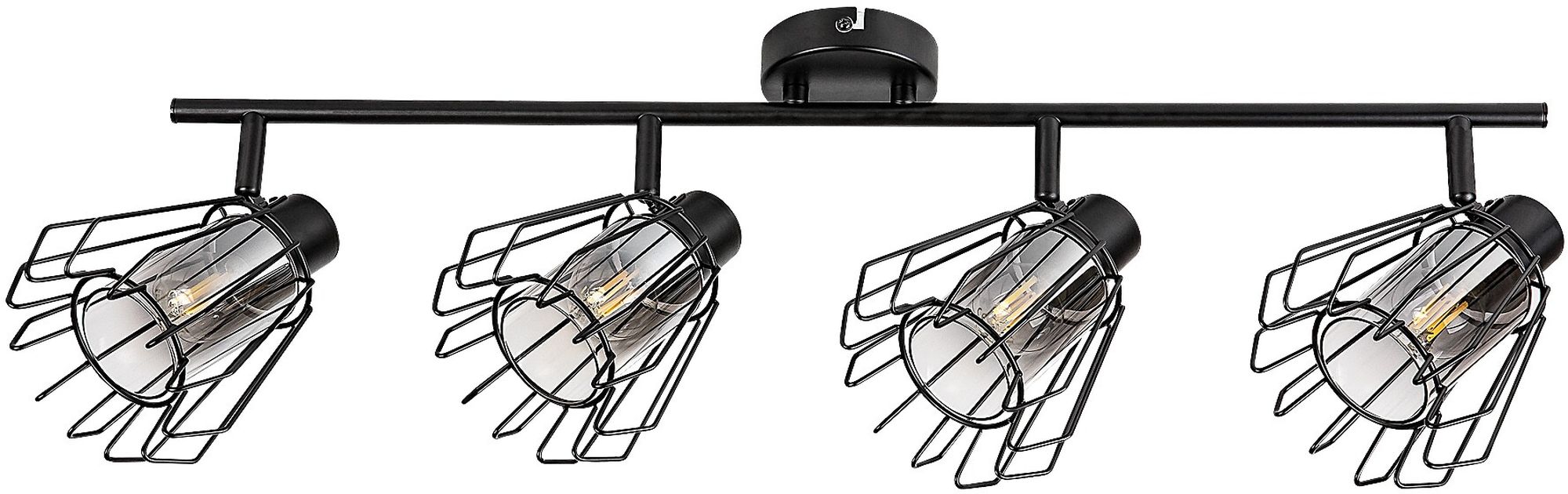 Rabalux Emerencia lampă de tavan 4x40 W negru-fumuriu 73070