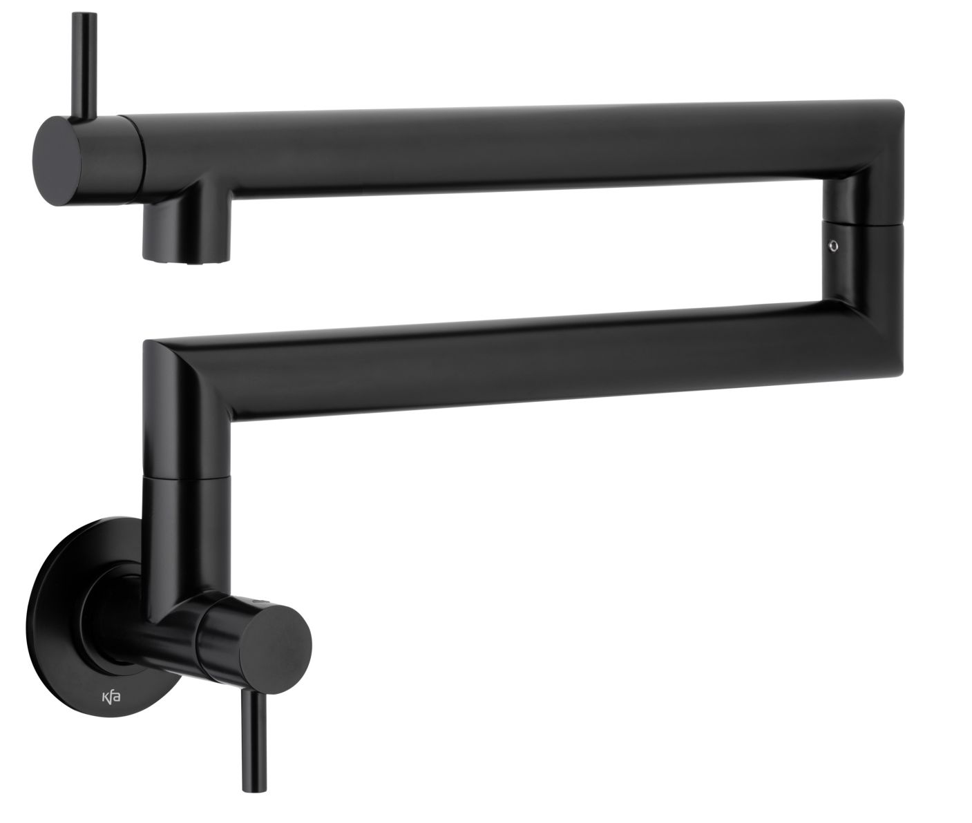KFA Armatura Moza baterie bucătărie perete negru 6623-030-81