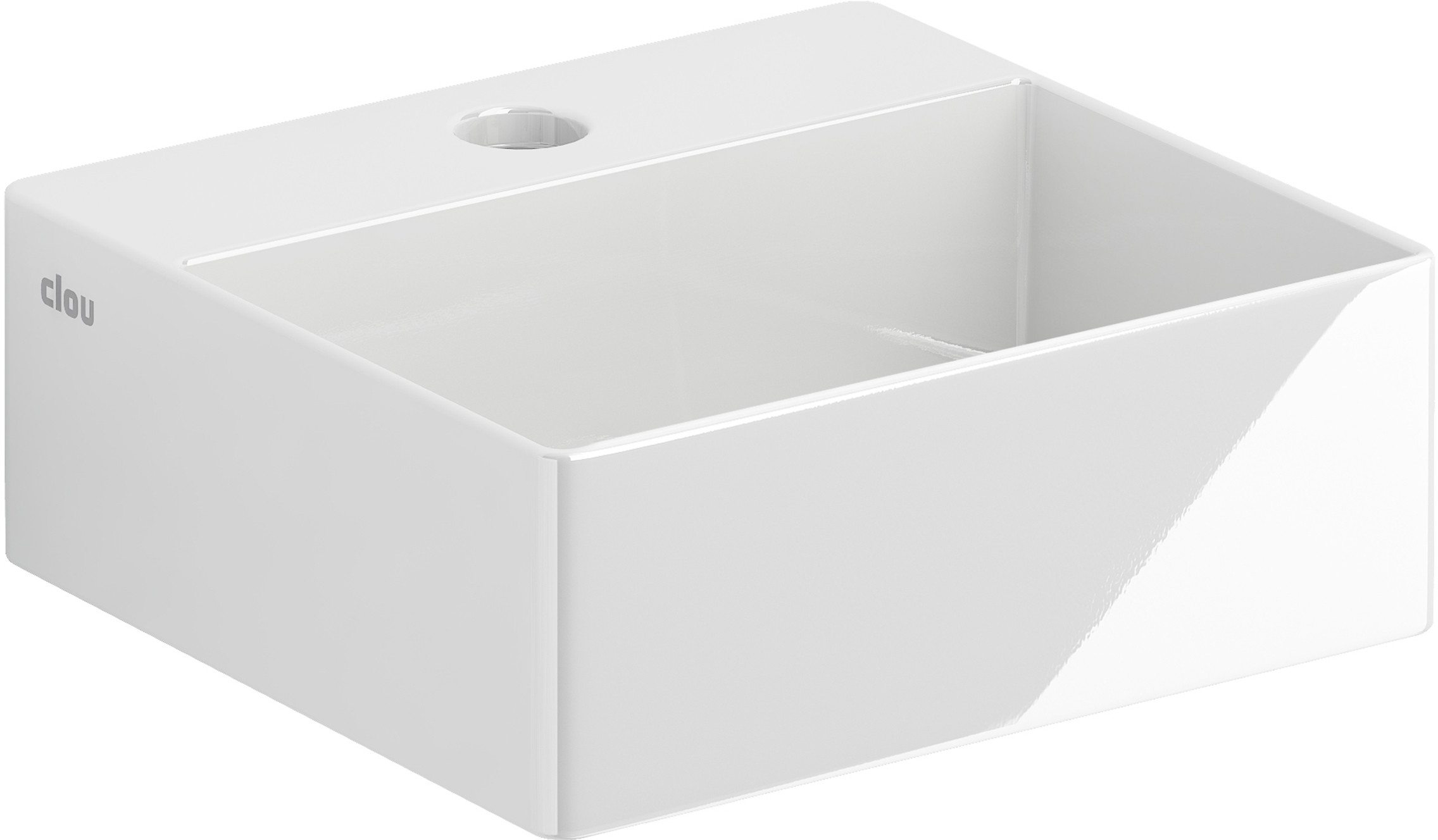 Clou New Flush lavoar 28x27 cm dreptunghiular clasică-de blat alb CL/03.03410.01