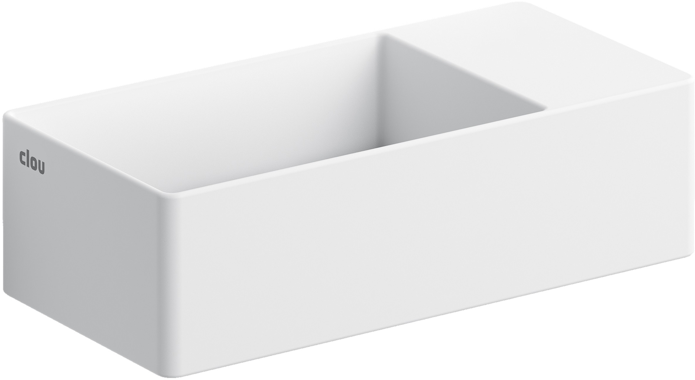 Clou New Flush lavoar 35x18 cm dreptunghiular clasică-de blat alb CL/03.13430