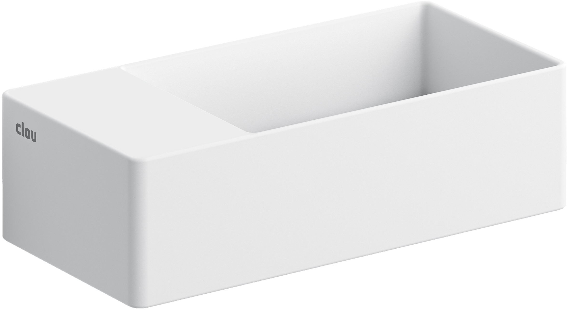 Clou New Flush lavoar 35x18 cm dreptunghiular clasică-de blat alb mat CL/03.13432.02
