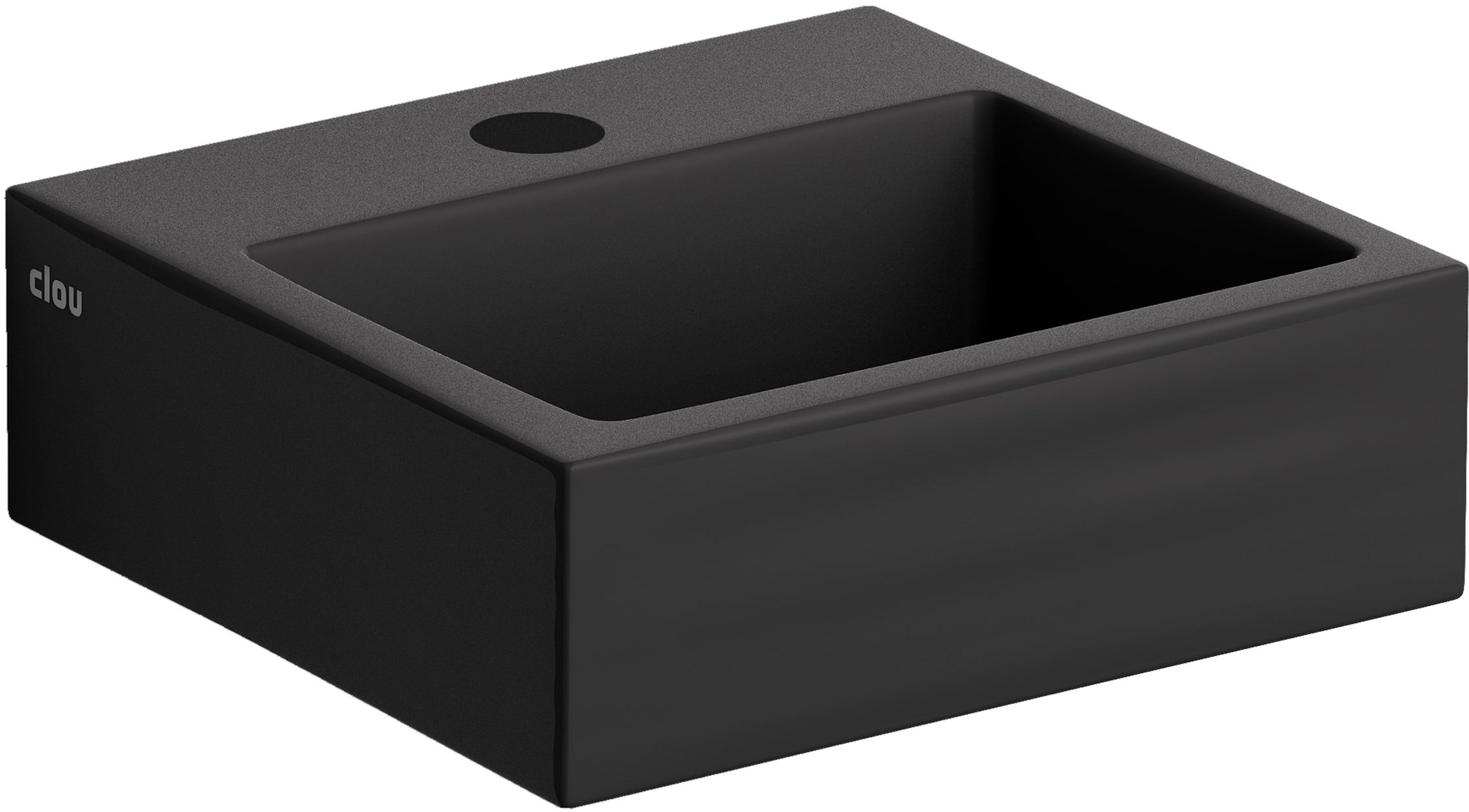 Clou Flush lavoar 28x27 cm dreptunghiular clasică-de blat negru CL/03.12010