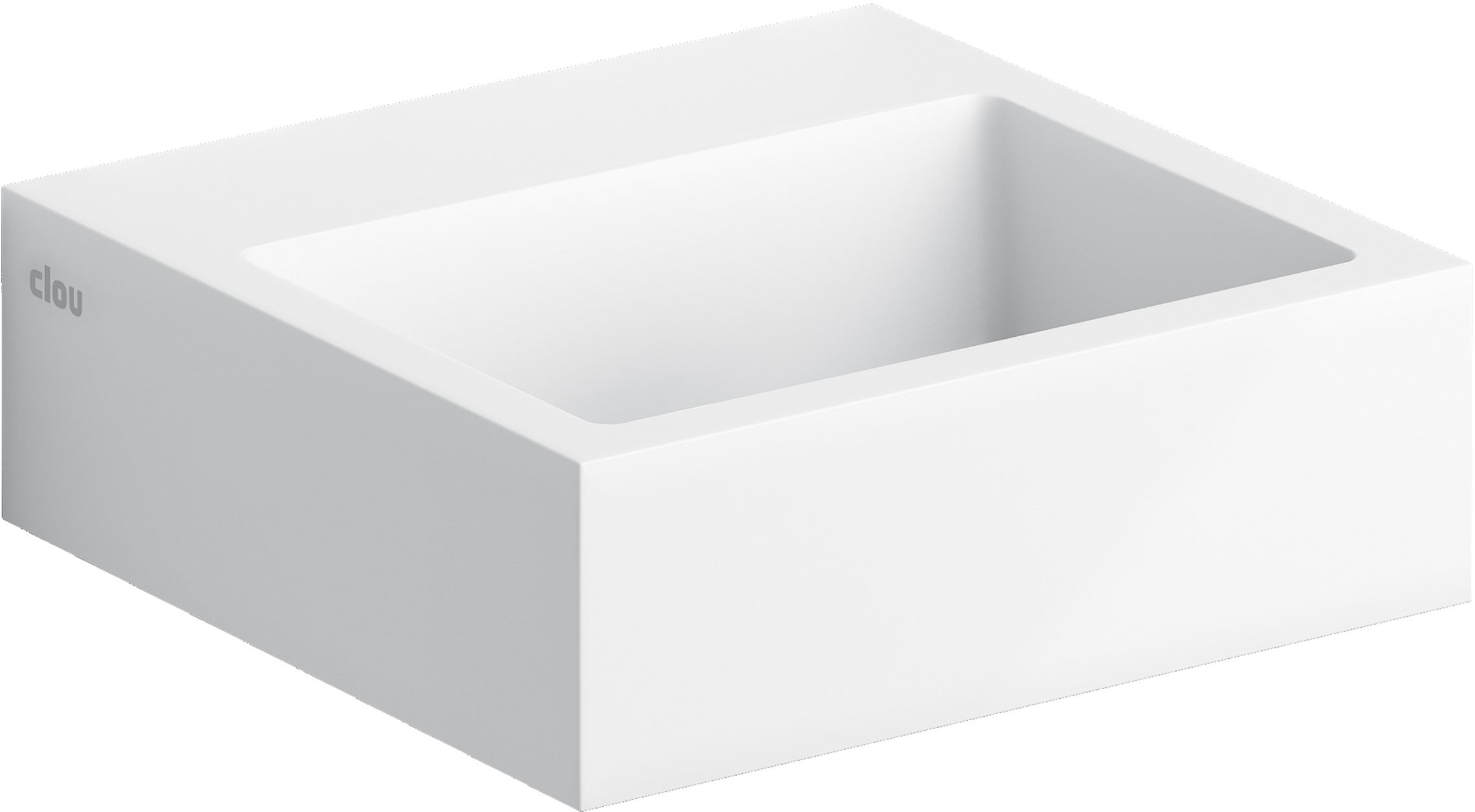 Clou Flush lavoar 28x27 cm dreptunghiular clasică-de blat alb mat CL/03.13011