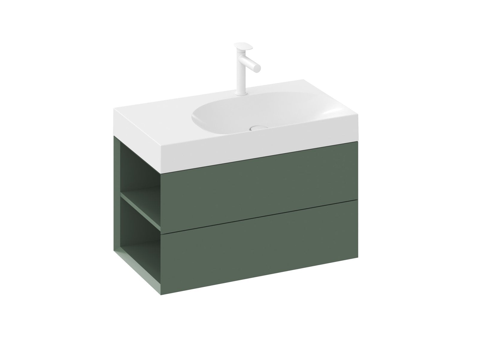 Ravak Lite dulap 80x45x43 cm sub chiuveta pe perete verde X000001876