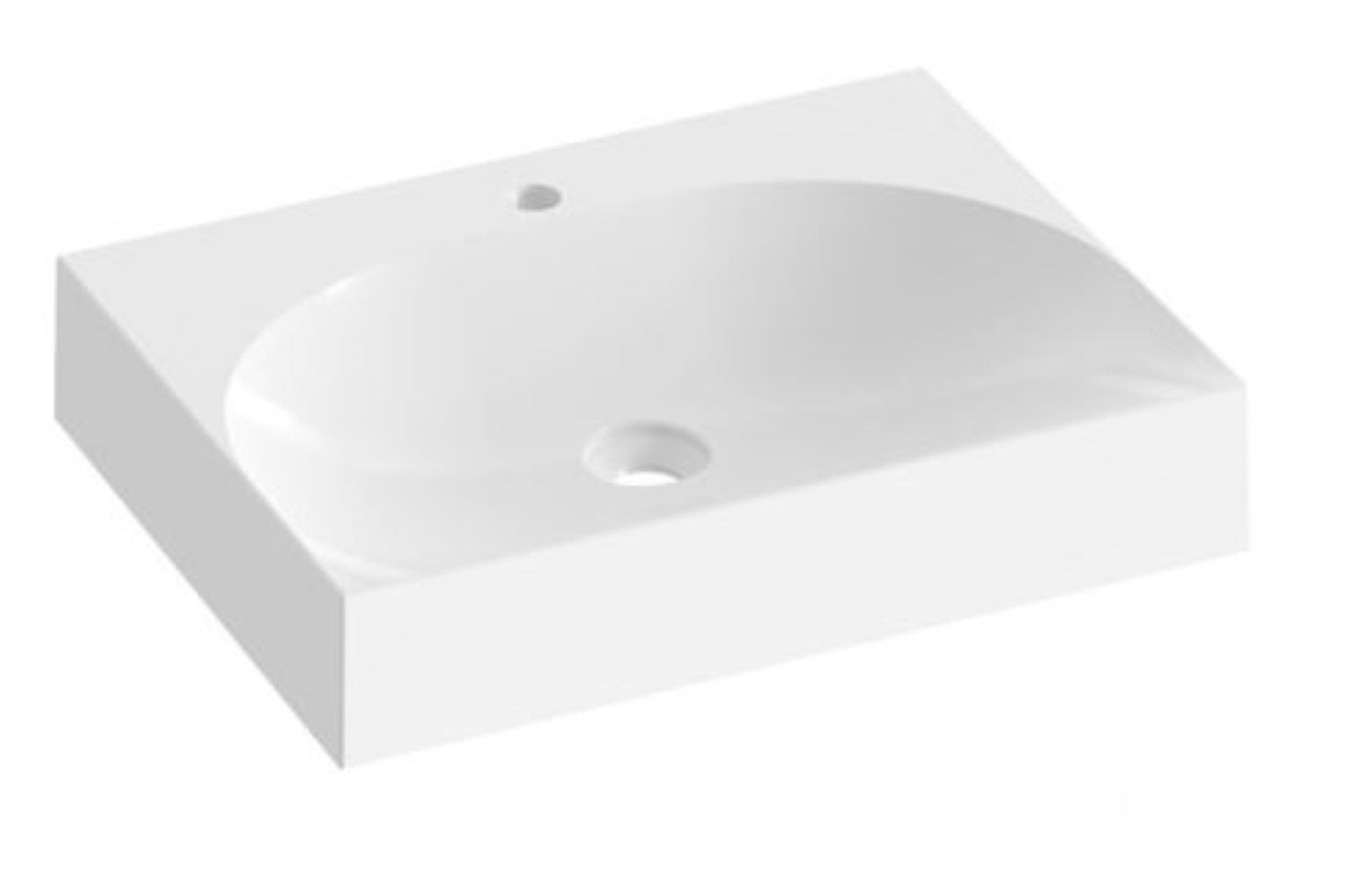 Ravak Lite lavoar 60x45 cm dreptunghiular mobilier alb XJX01260004