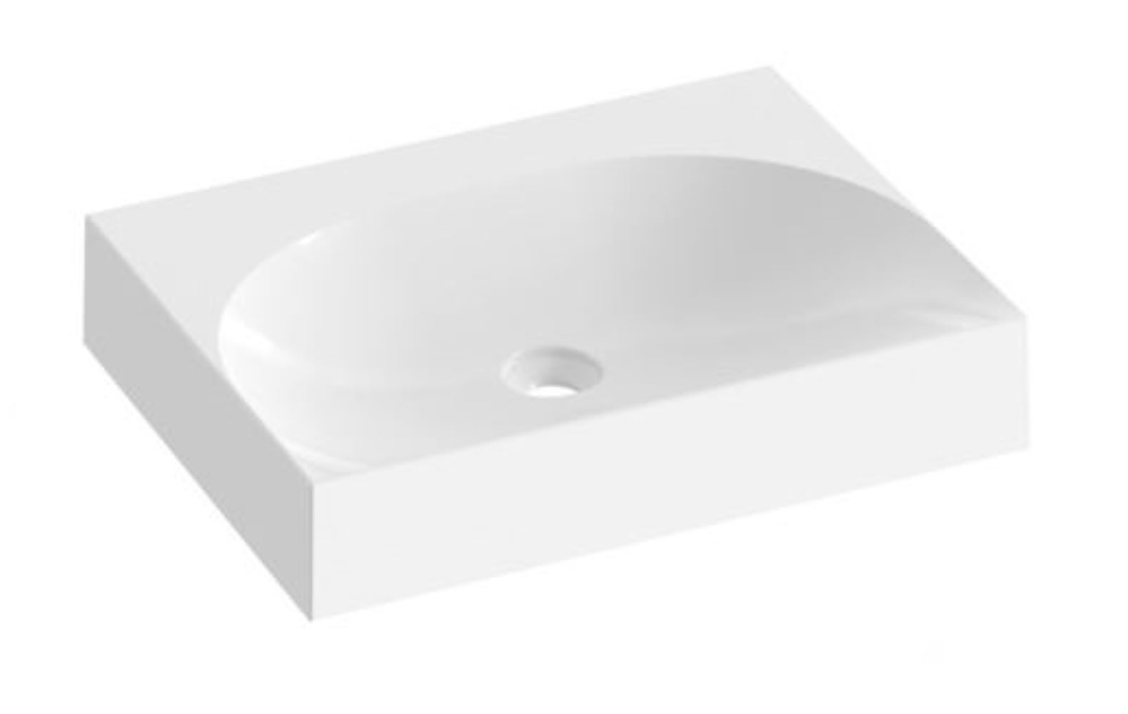 Ravak Lite lavoar 60x45 cm dreptunghiular mobilier alb XJX01360000