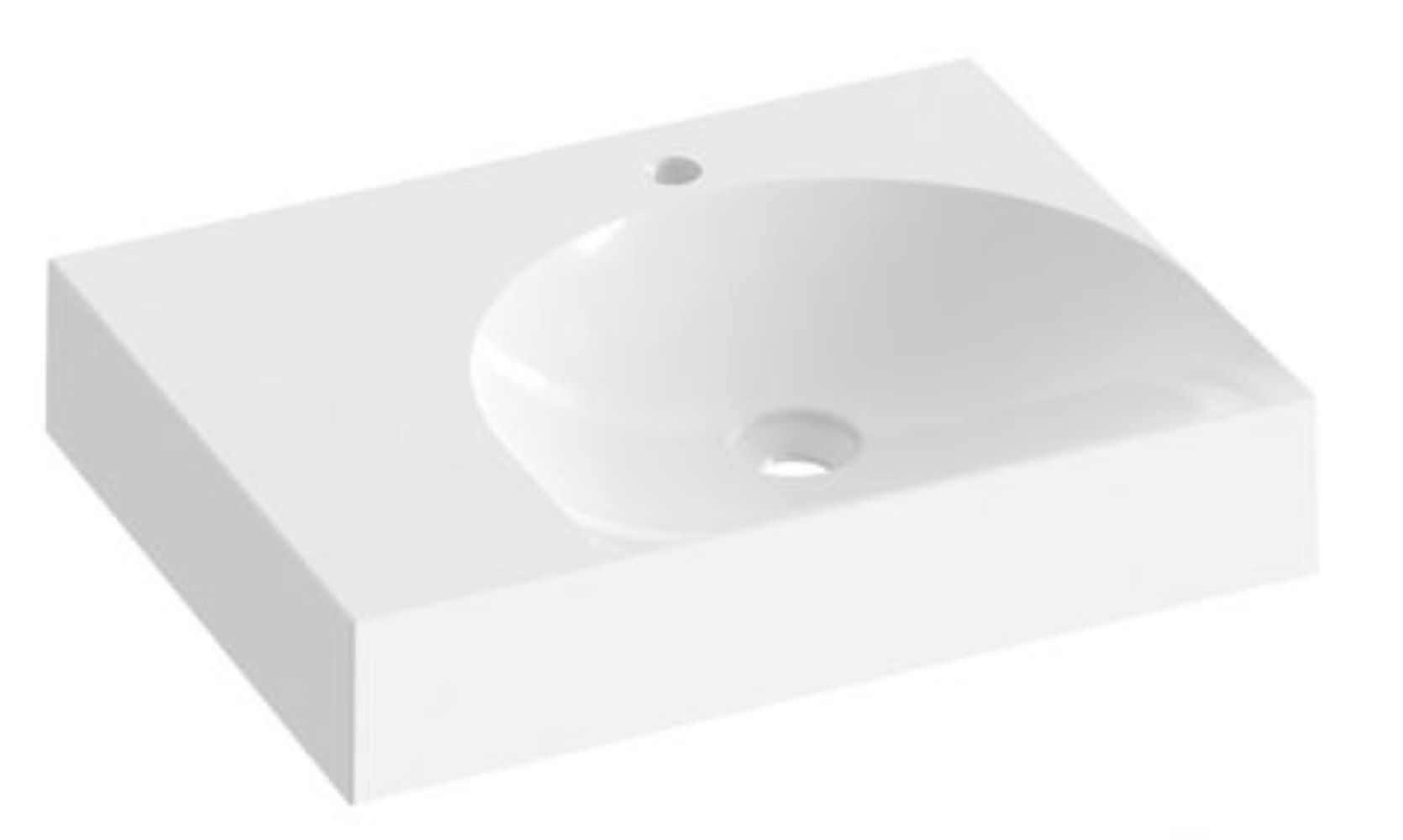 Ravak Lite lavoar 60x45 cm dreptunghiular mobilier alb XJXL1260000