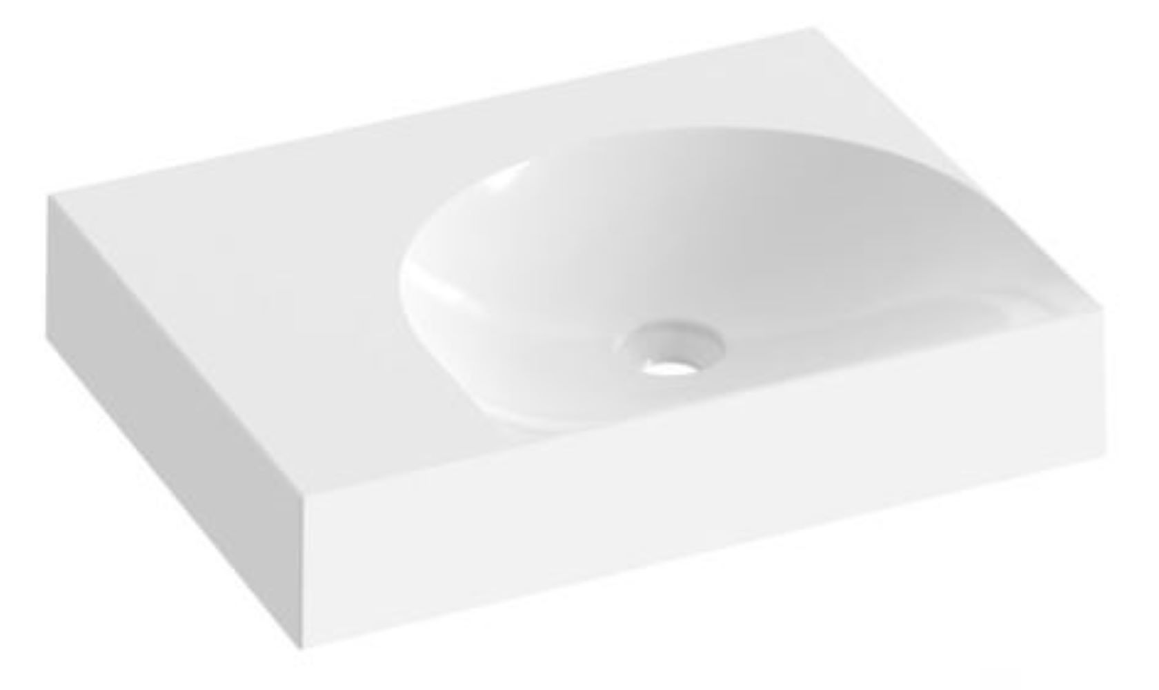 Ravak Lite lavoar 60x45 cm dreptunghiular mobilier alb XJXL1360000