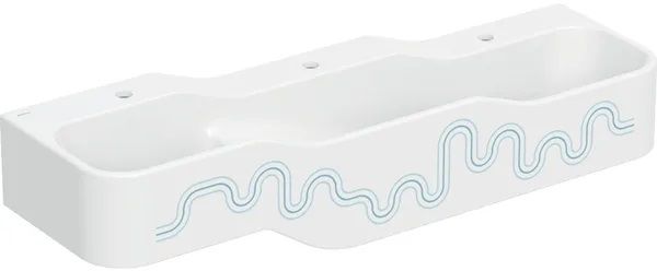 Geberit Bambini lavoar 140x39 cm clasică pentru copii alb-albastru 502.976.SX.1