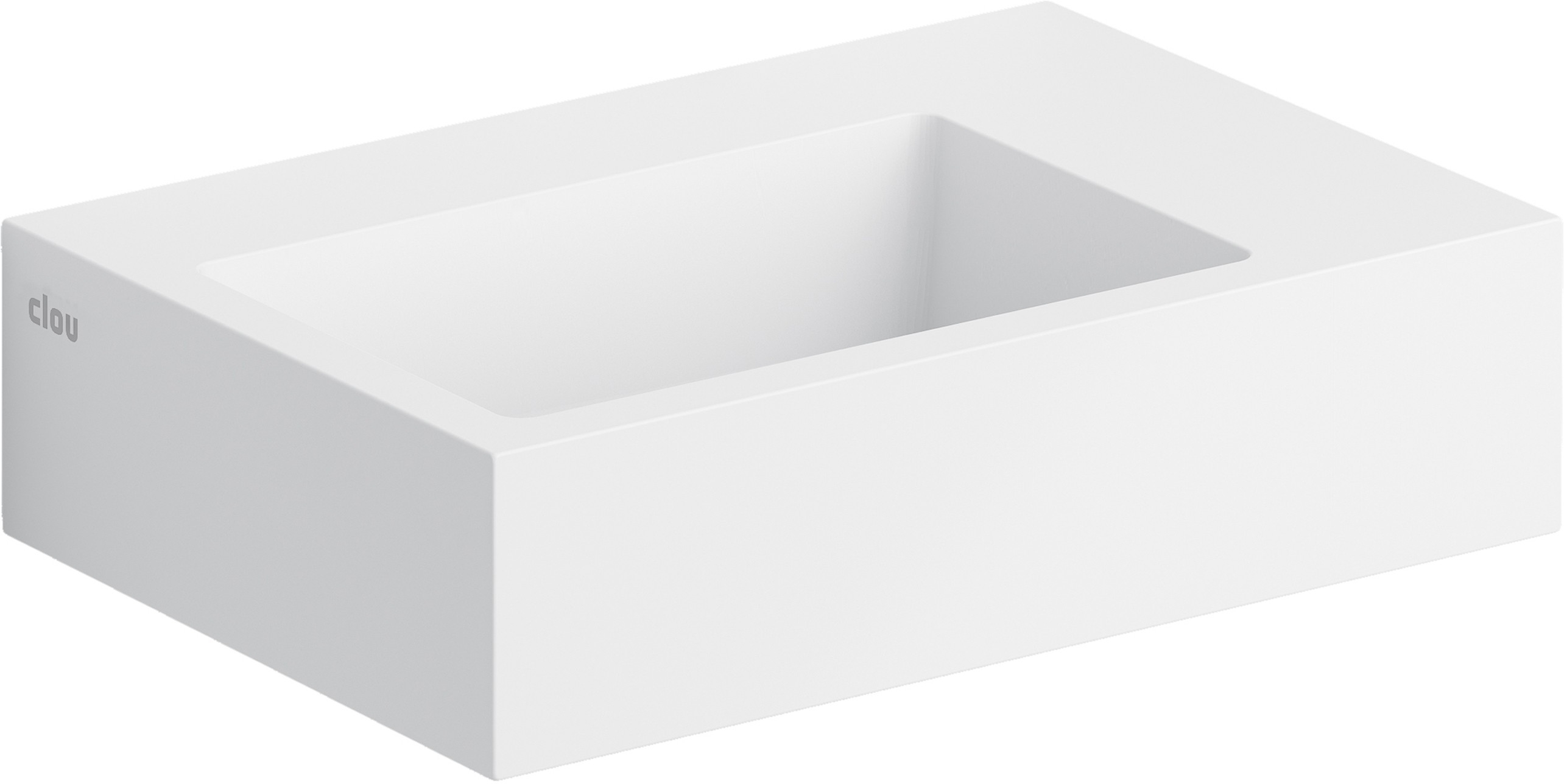 Clou Flush lavoar 36x24.5 cm dreptunghiular clasică-de blat alb CL/03.13021