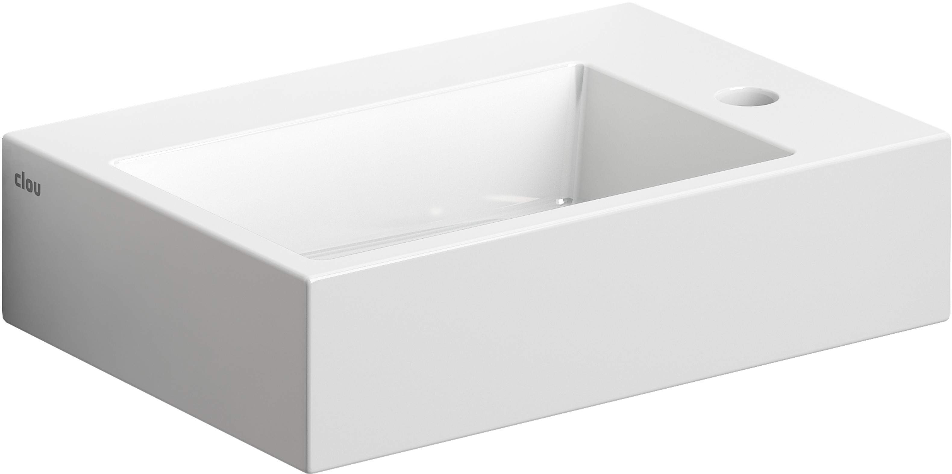 Clou Flush lavoar 42.5x29 cm dreptunghiular clasică-de blat alb CL/03.03220