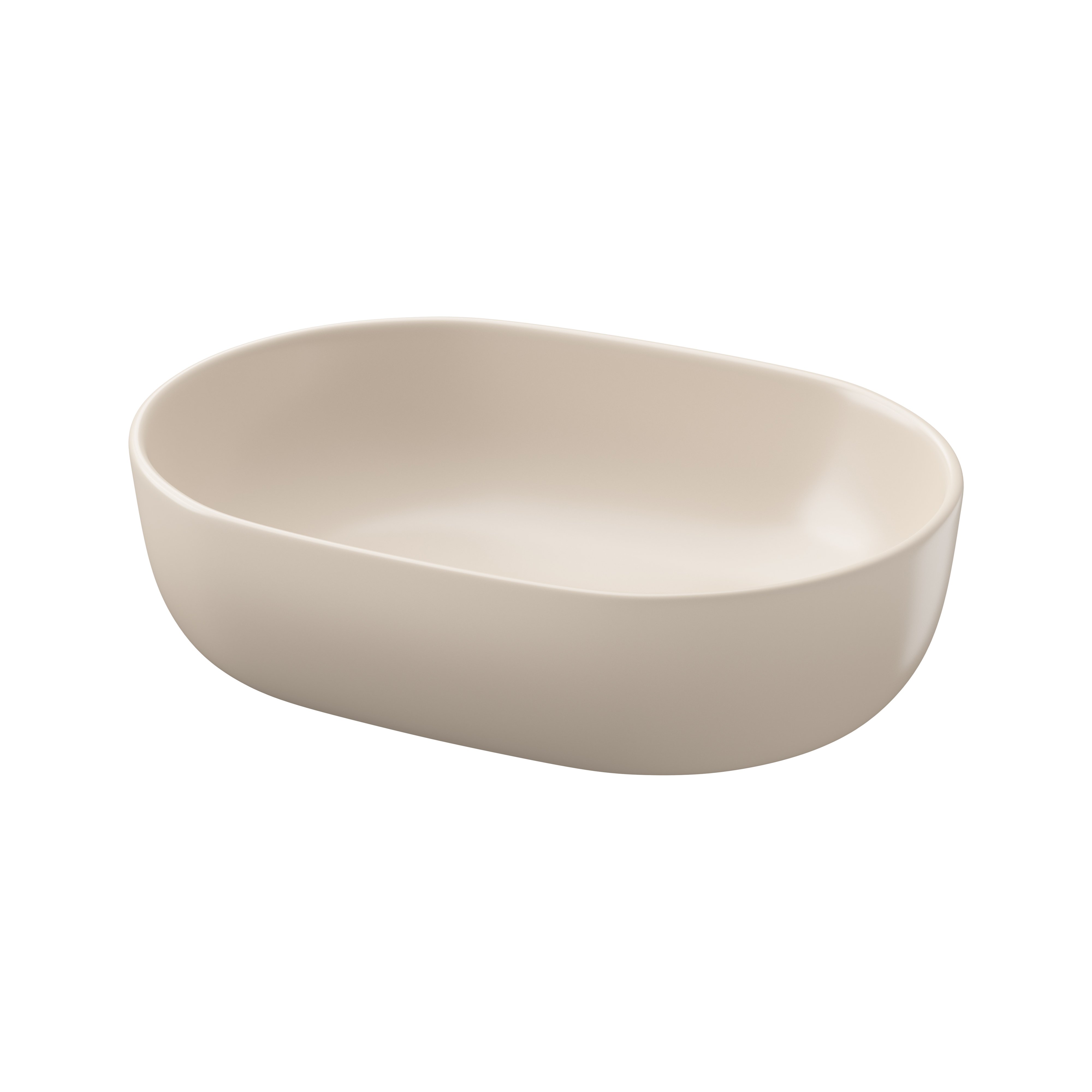 Cersanit Moduo lavoar 50x35.5 cm ovale de blat maro/bej mat K116-132