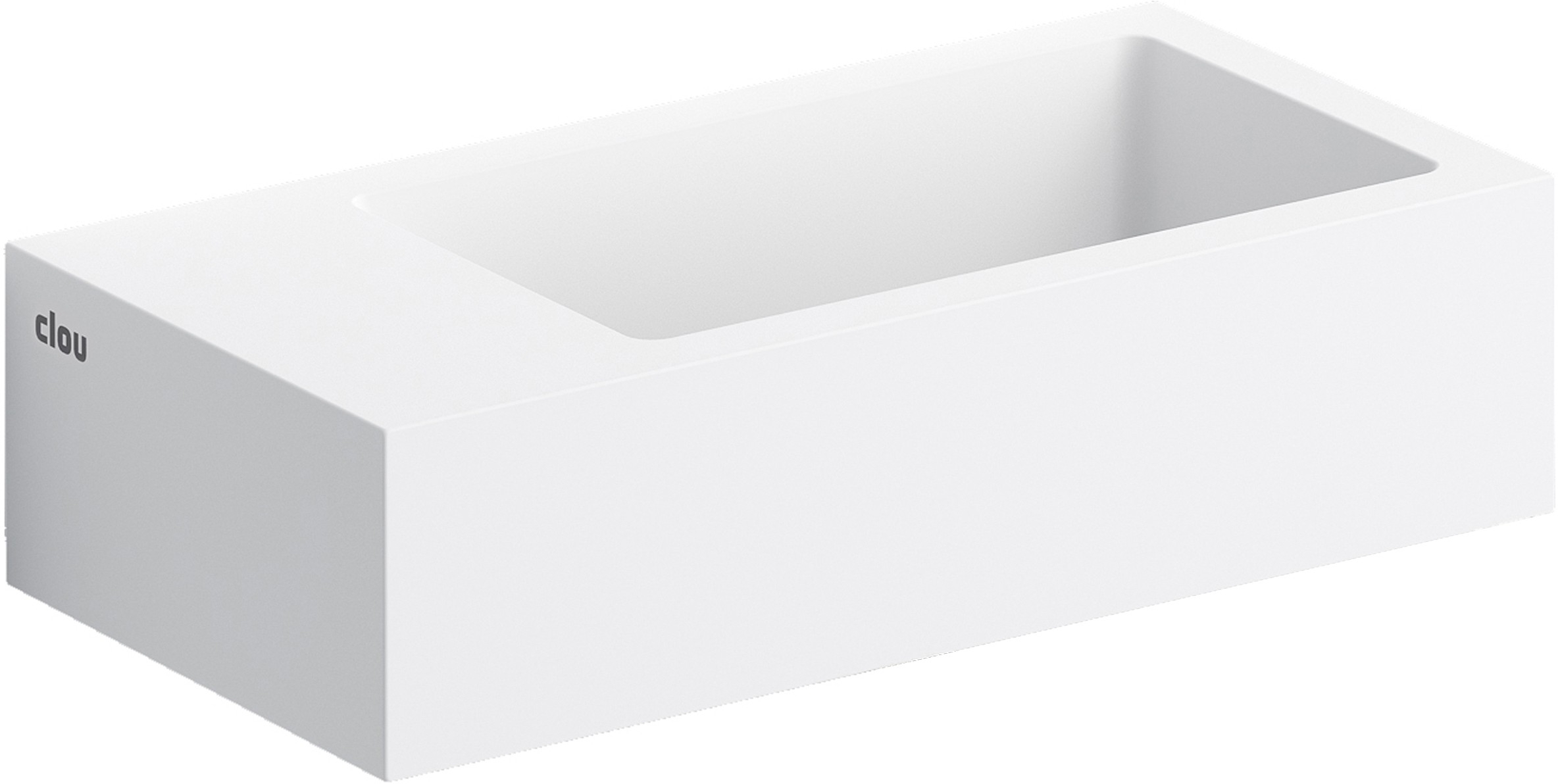Clou Flush lavoar 36x18 cm dreptunghiular clasică-de blat alb CL/03.13032