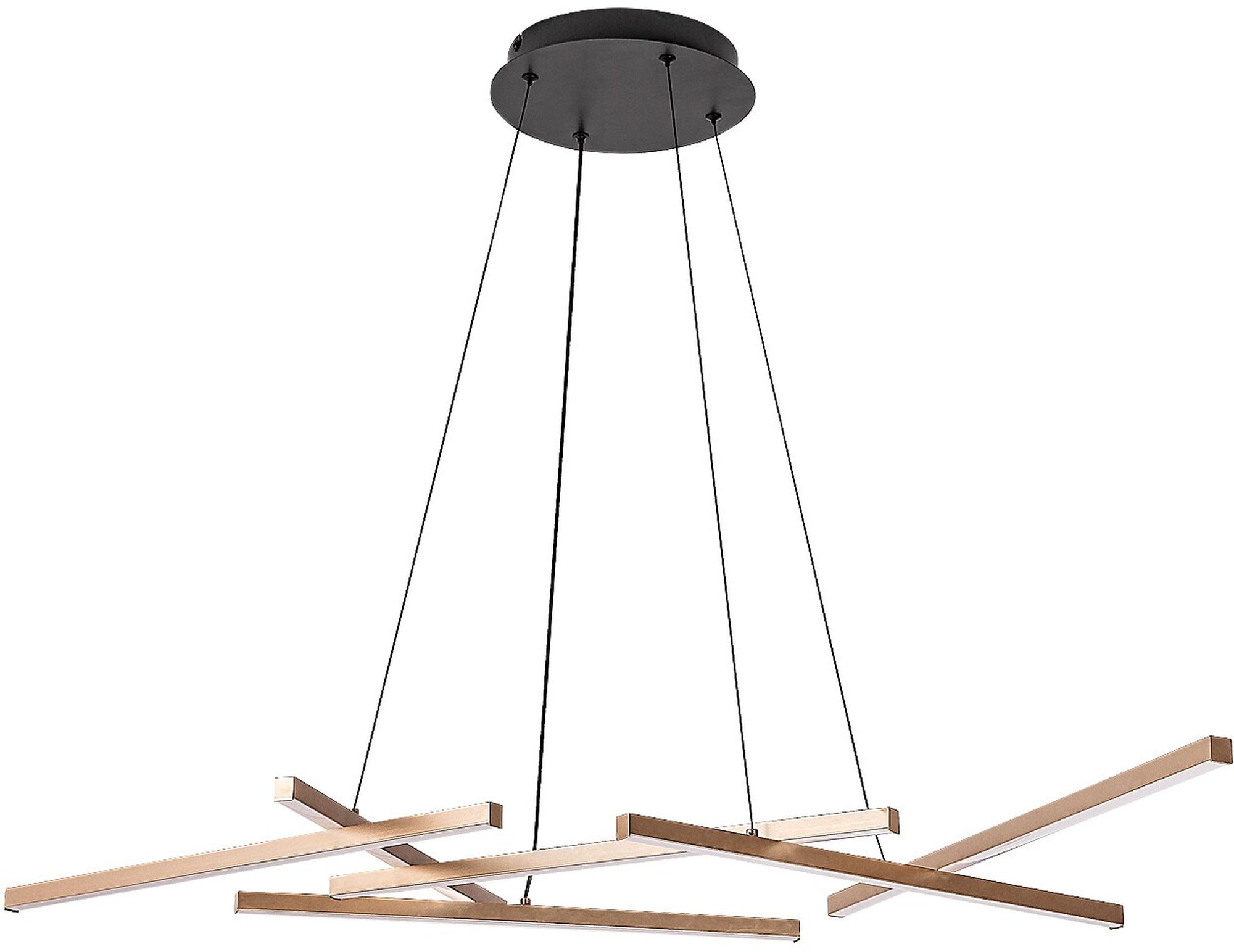 Rabalux Severine lampă suspendată inteligentă 5x40 W alb-negru-auriu 72369