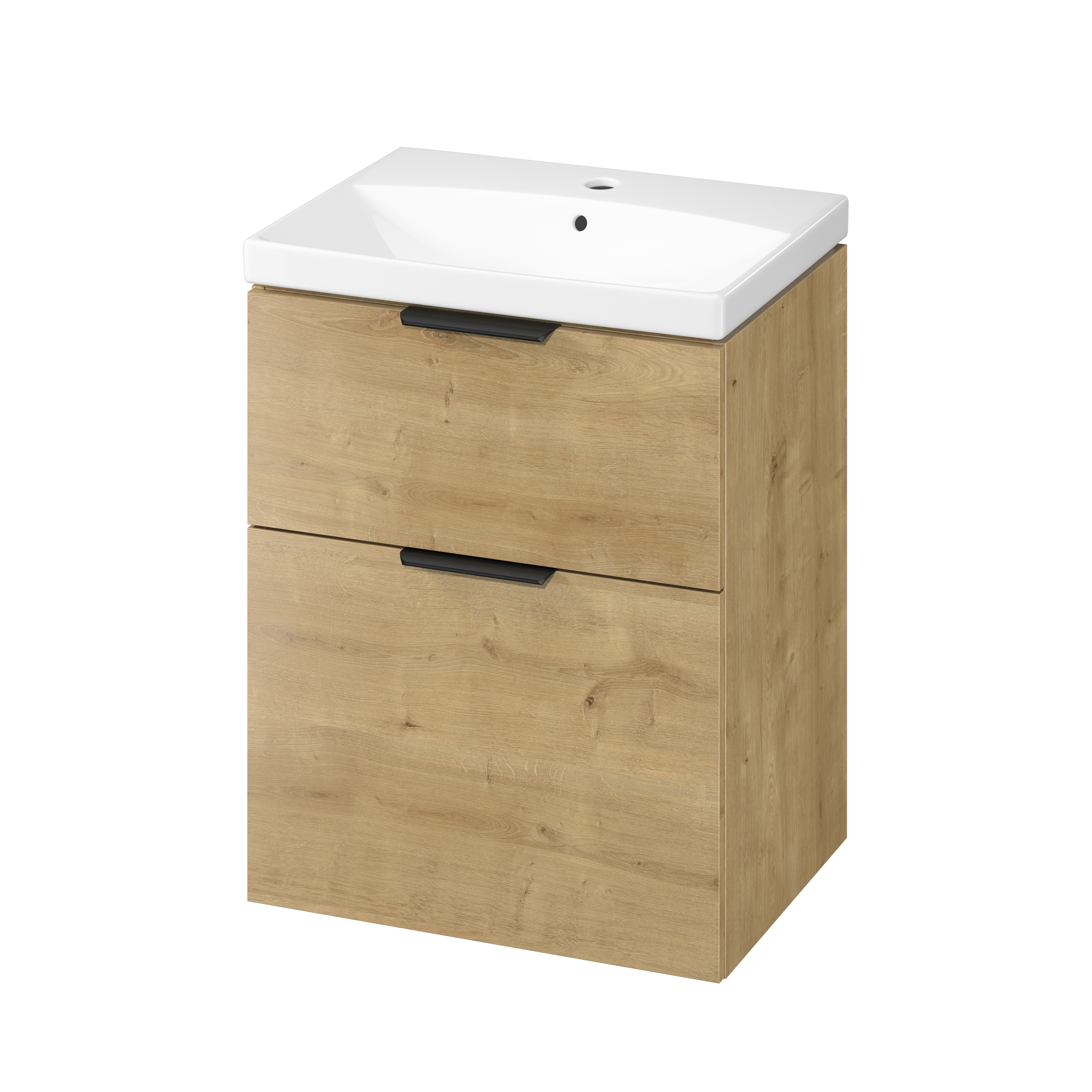 Cersanit City lavoar cu dulap 60 cm stejar S4004-134