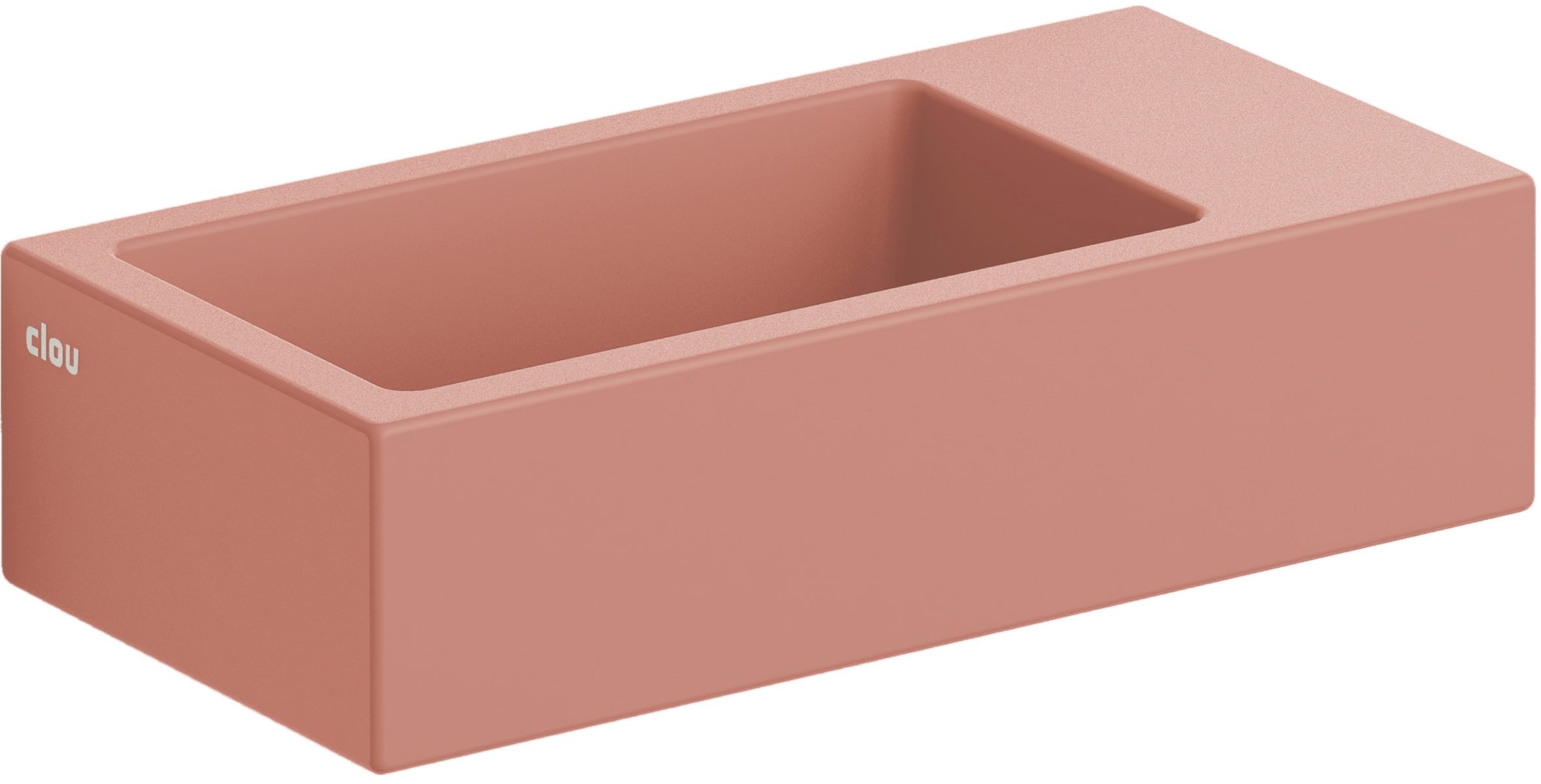 Clou Flush lavoar 36x18 cm dreptunghiular clasică-de blat roz CL/03.40031