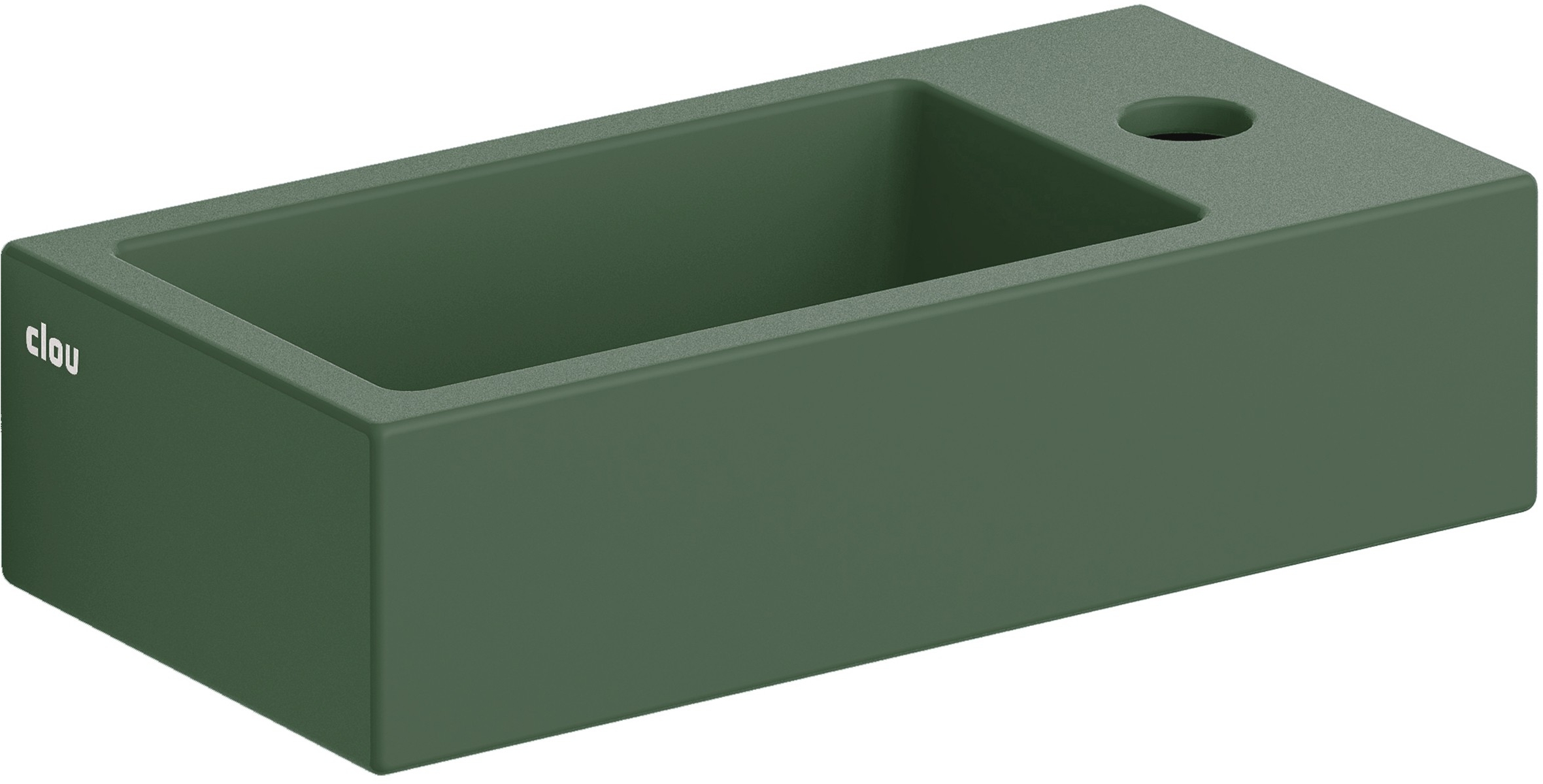 Clou Flush lavoar 36x18 cm dreptunghiular clasică-de blat verde CL/03.42030