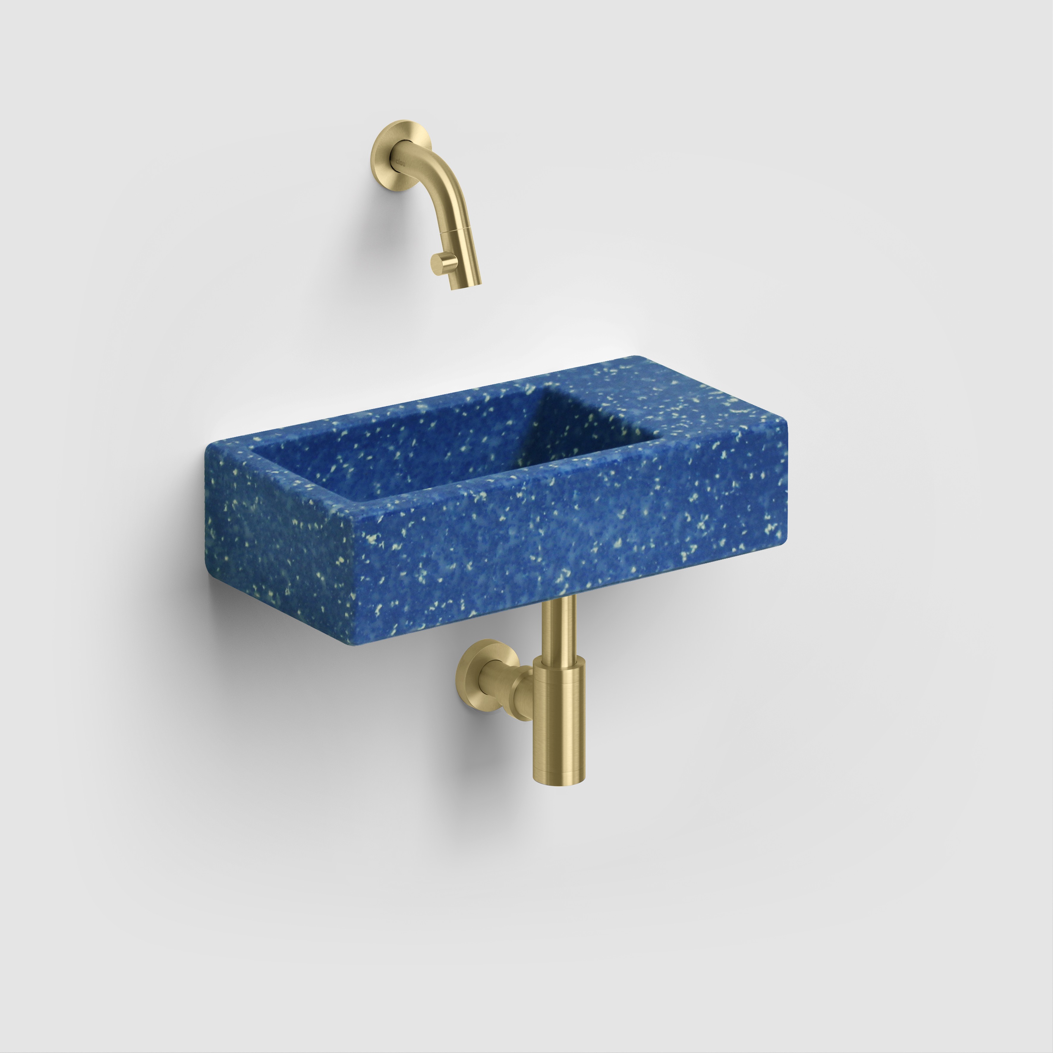 Clou Flush lavoar 36x18 cm dreptunghiular clasică-de blat albastru CL/03.82031