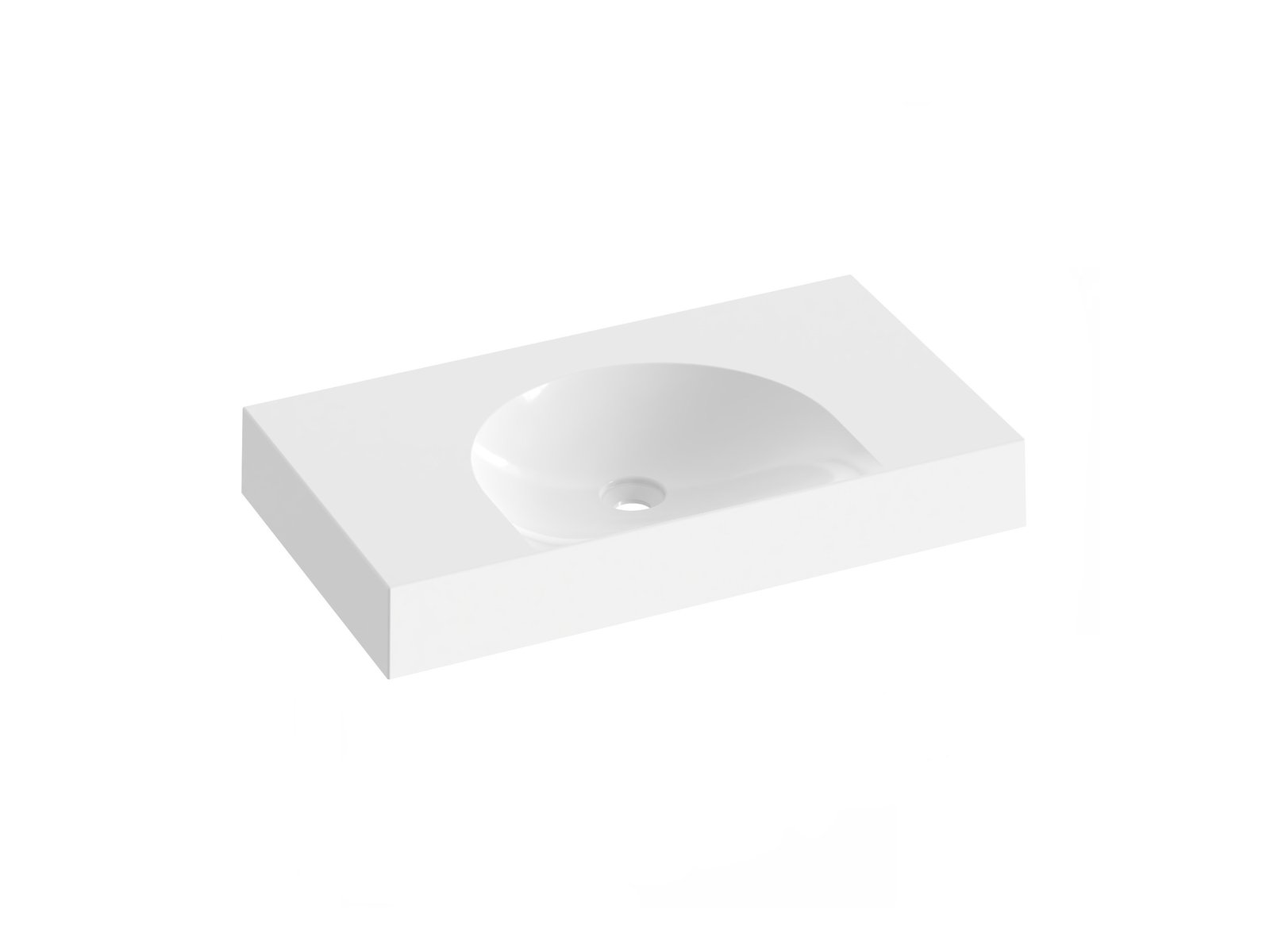 Ravak Lite lavoar 80x45 cm dreptunghiular mobilier alb XJX01380000