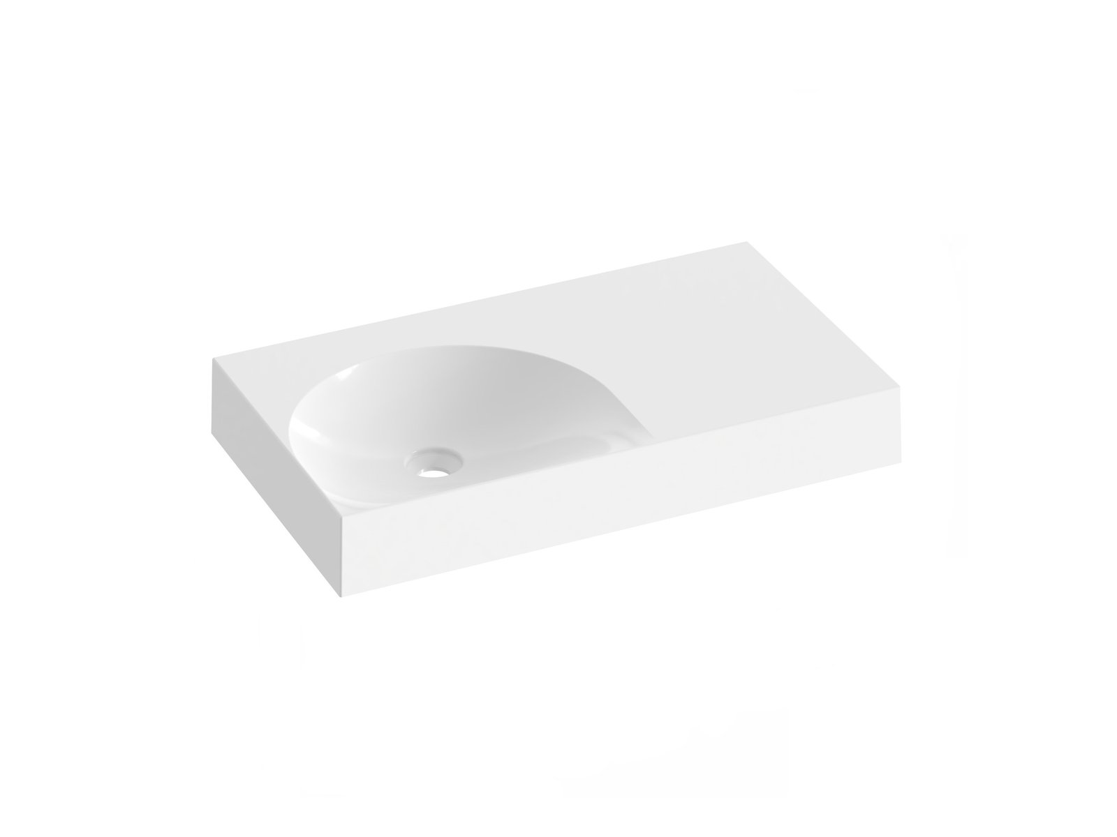 Ravak Lite lavoar 80x45 cm dreptunghiular mobilier alb XJXP1380000