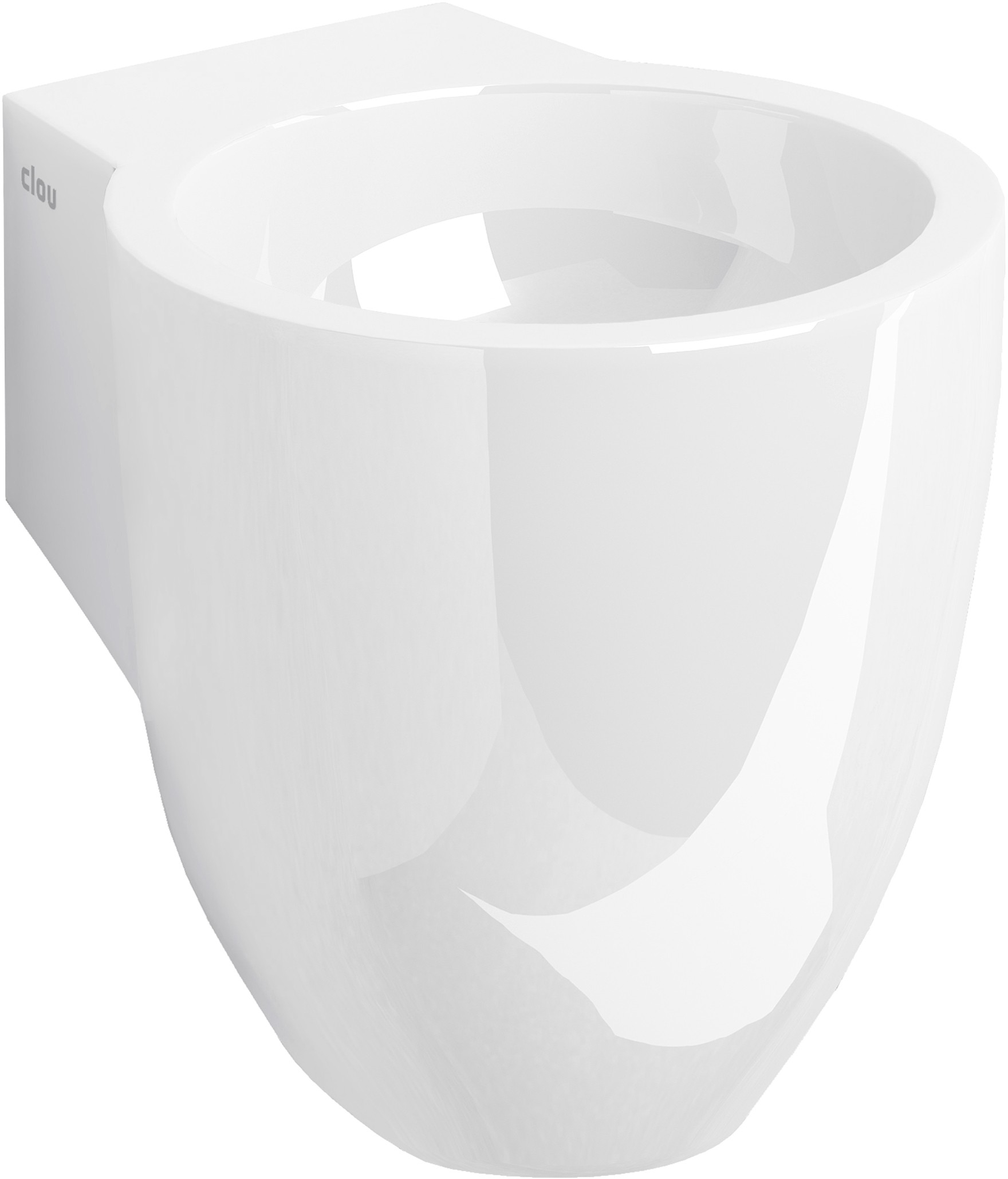 Clou Flush lavoar 31.5x27 cm rotund clasică alb CL/03.08061