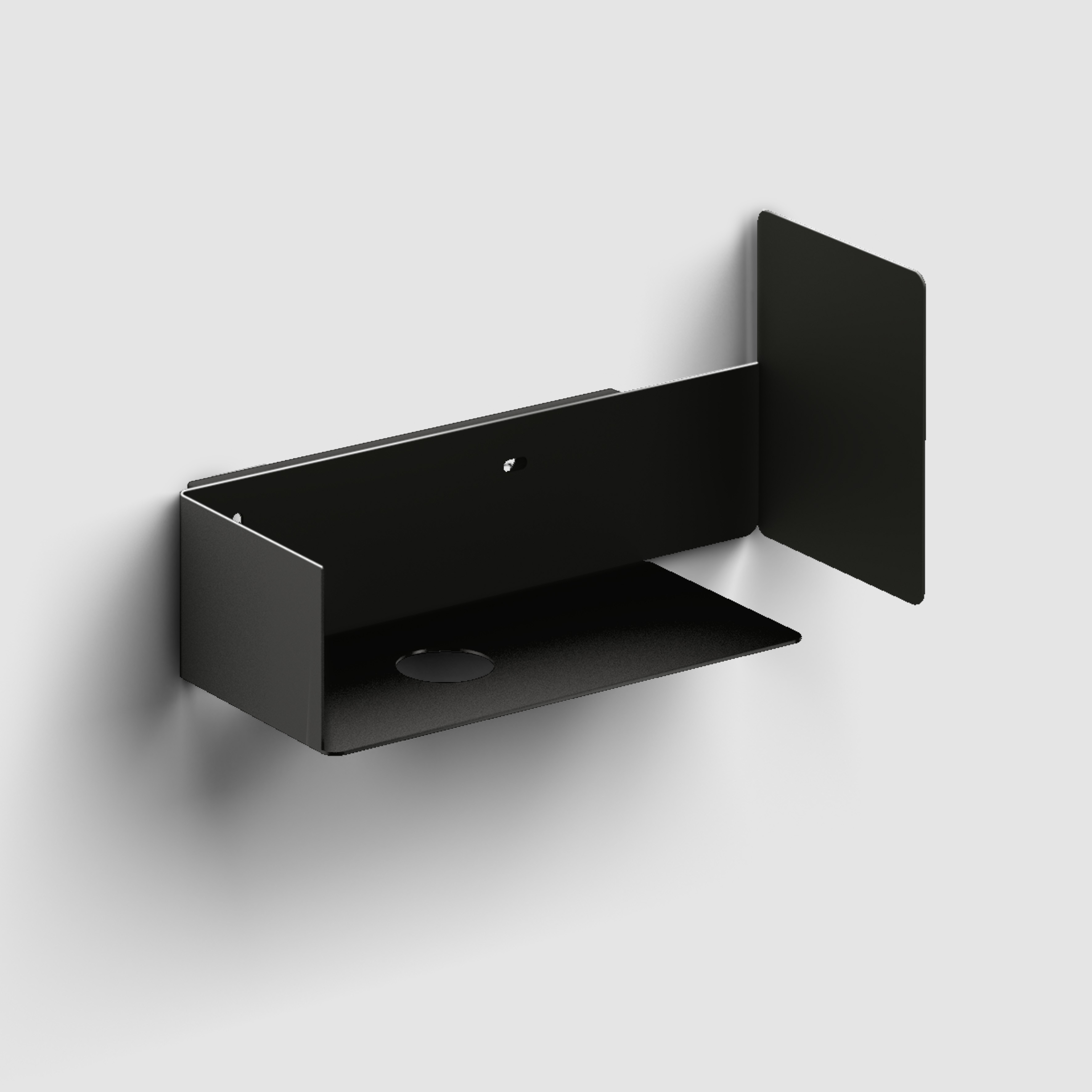 Clou New Flush consolă 44x18x21.2 cm sub chiuveta pe perete negru CL/07.36.432.21