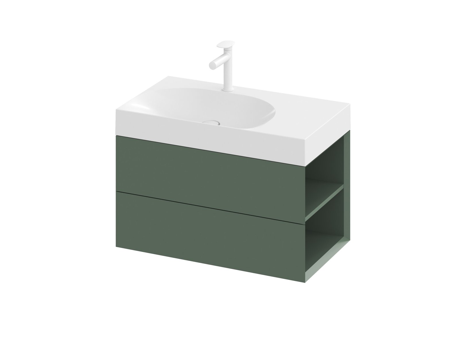 Ravak Lite dulap 80x45x43 cm sub chiuveta pe perete verde X000001888