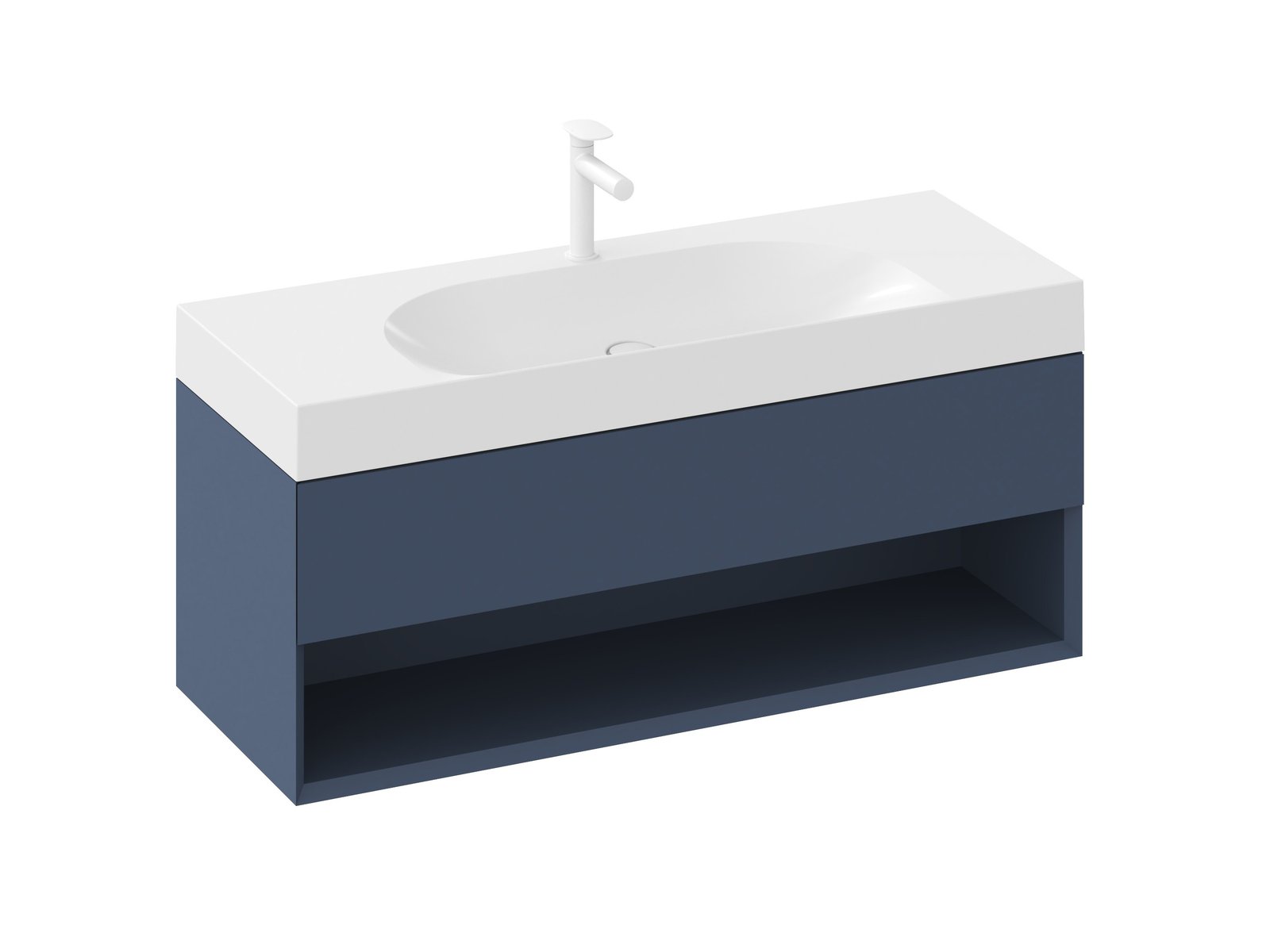 Ravak Lite dulap 120x45x43 cm sub chiuveta pe perete albastru X000001869