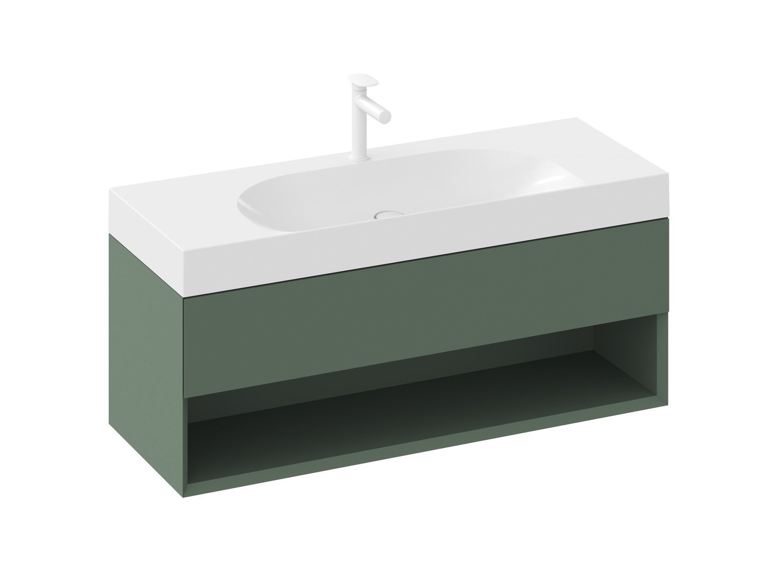 Ravak Lite dulap 120x45x43 cm sub chiuveta pe perete verde X000001870