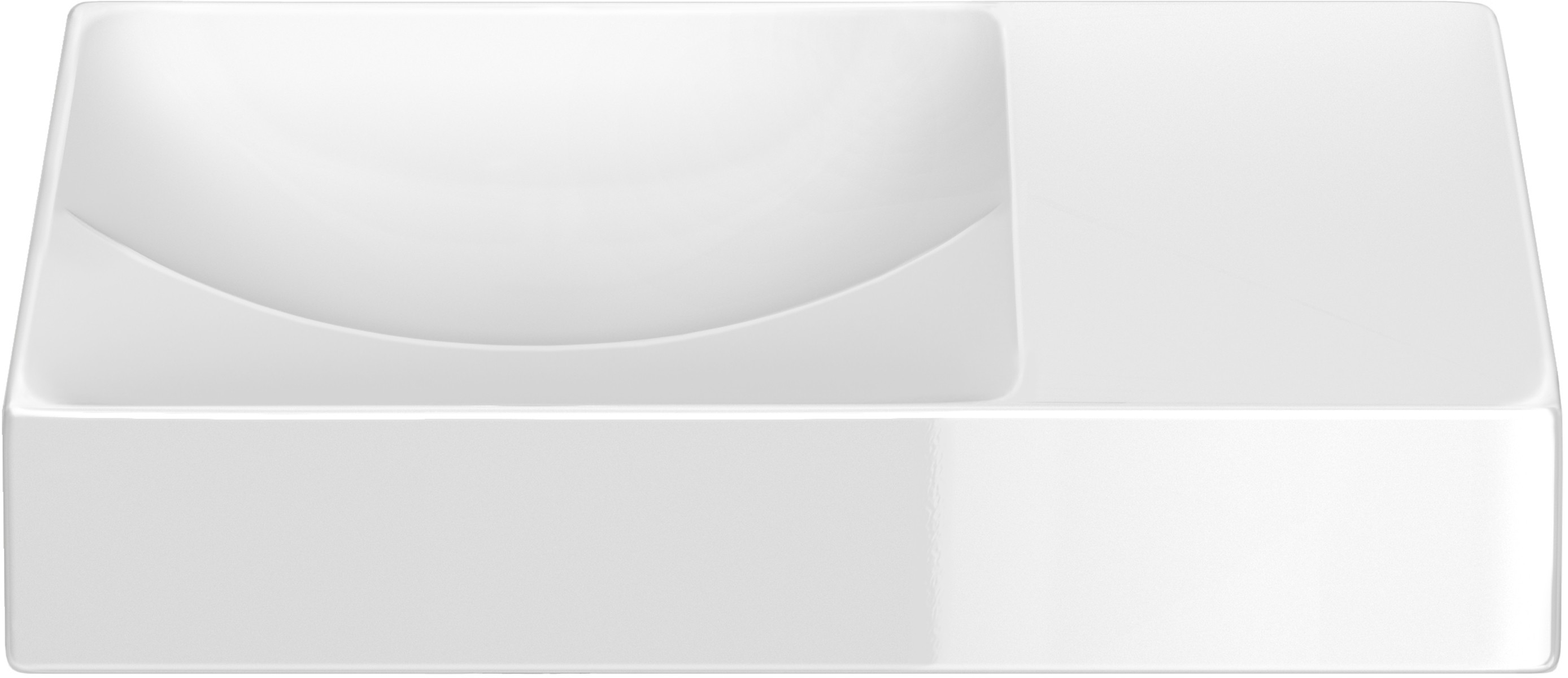 Clou Vale lavoar 38x19 cm dreptunghiular clasică-de blat alb CL/03.03161.R