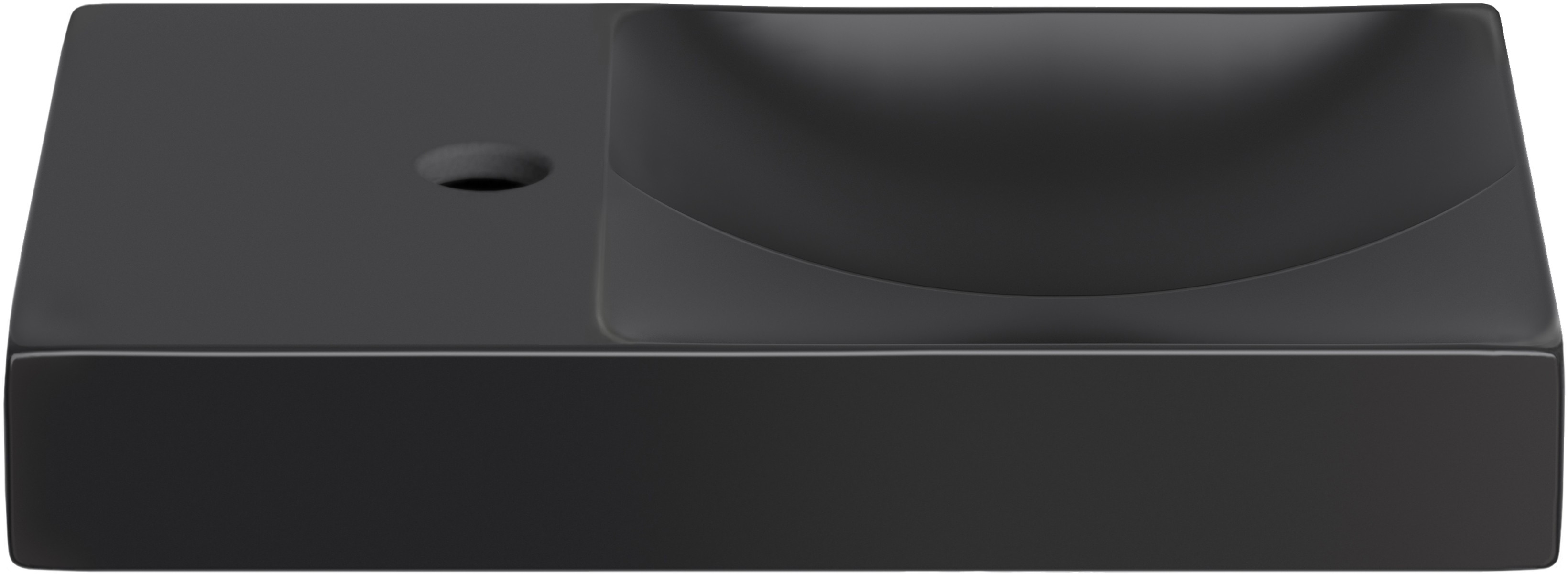 Clou Vale lavoar 45x19 cm dreptunghiular clasică-de blat negru CL/03.30162.01.L