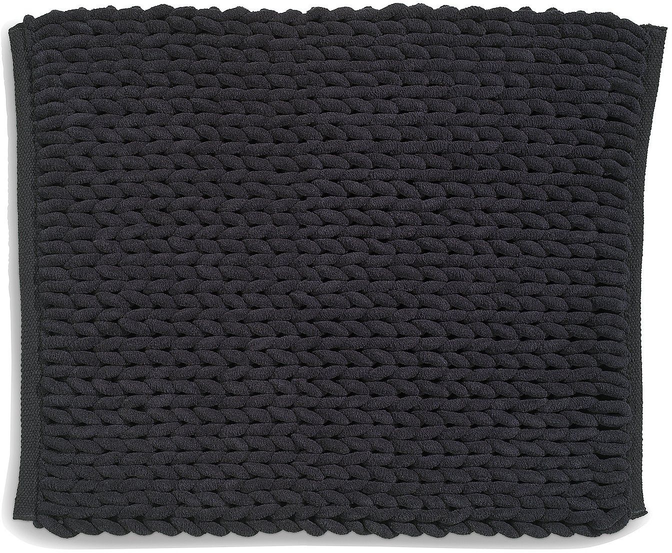 Kela Marie covor de baie 65x55 cm dreptunghiular negru KE-23777