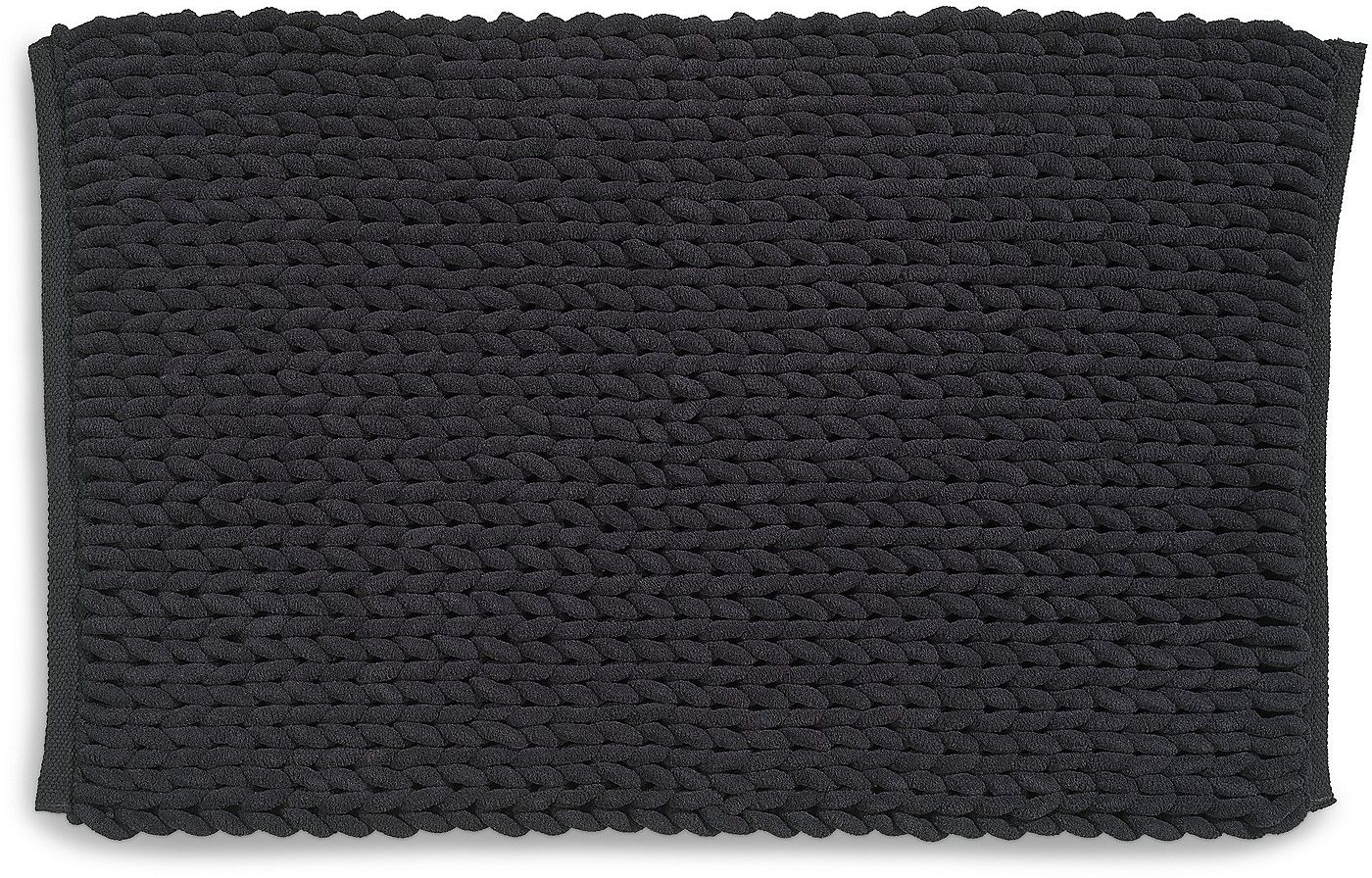 Kela Megan covor de baie 80x50 cm dreptunghiular negru KE-23778