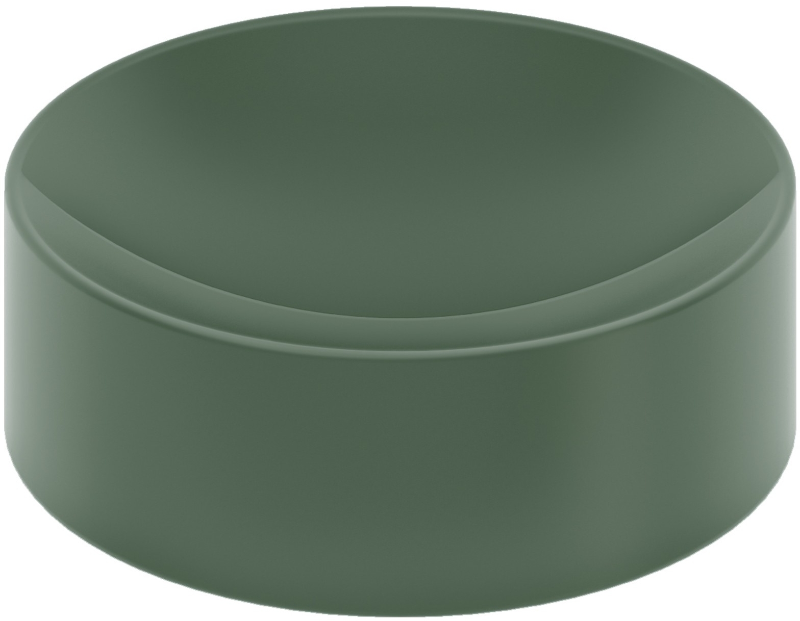Clou Vale lavoar 22x22 cm rotund de blat verde CL/03.42164