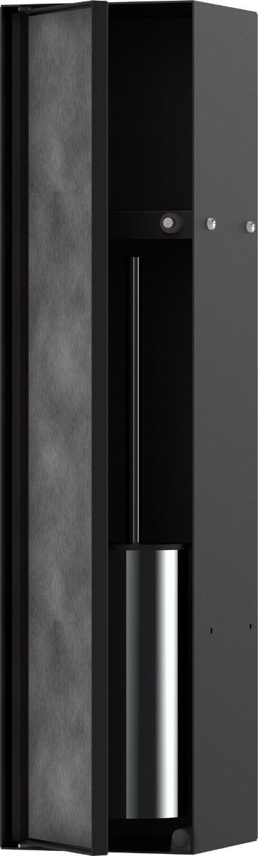 Hansgrohe XtraStoris Rock suport pentru hârtie igienică negru 56060670