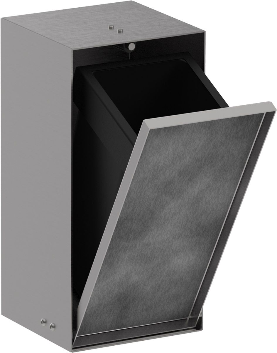 Hansgrohe XtraStoris Rock cos de gunoi 2.5 l oţel 56063800