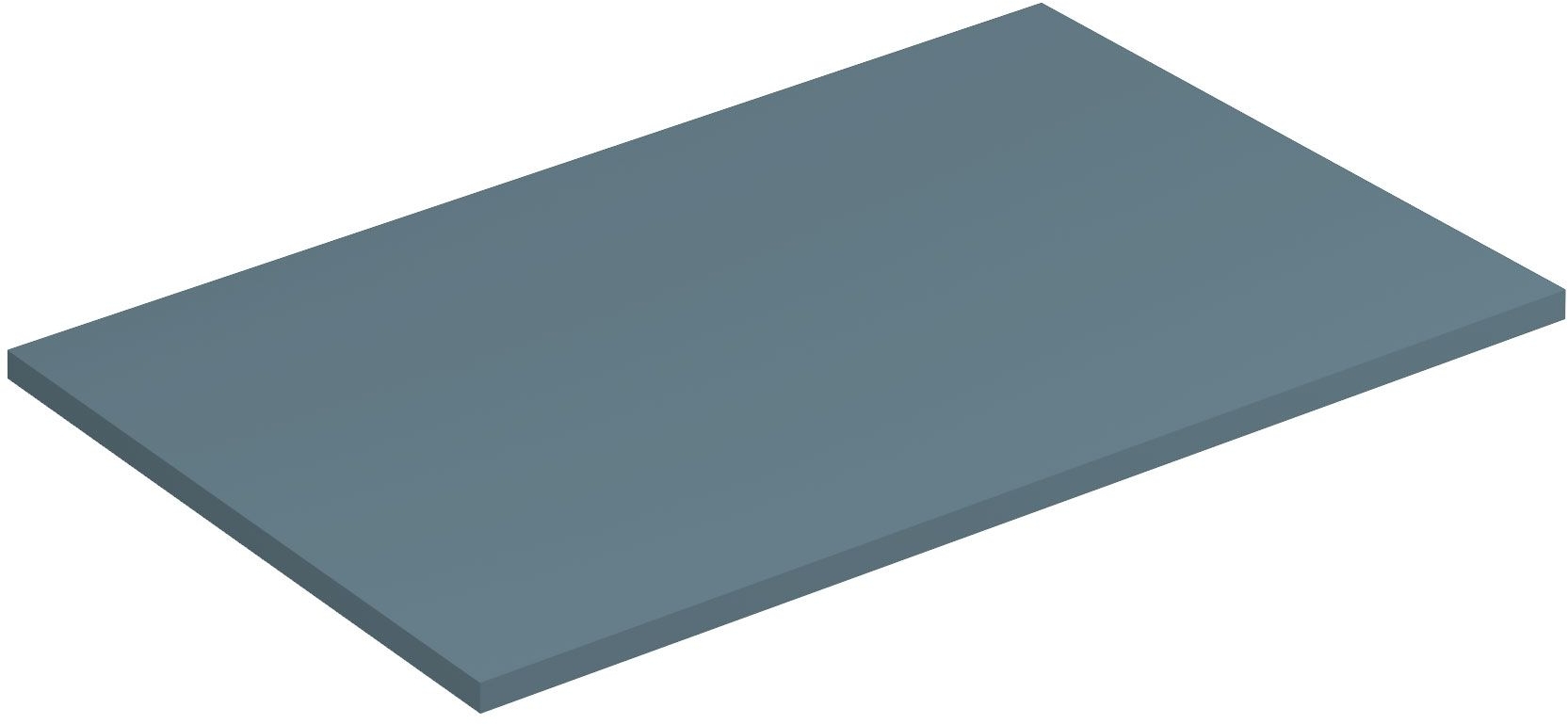 Kludi Icos blat 80x50 cm albastru 50T80O3