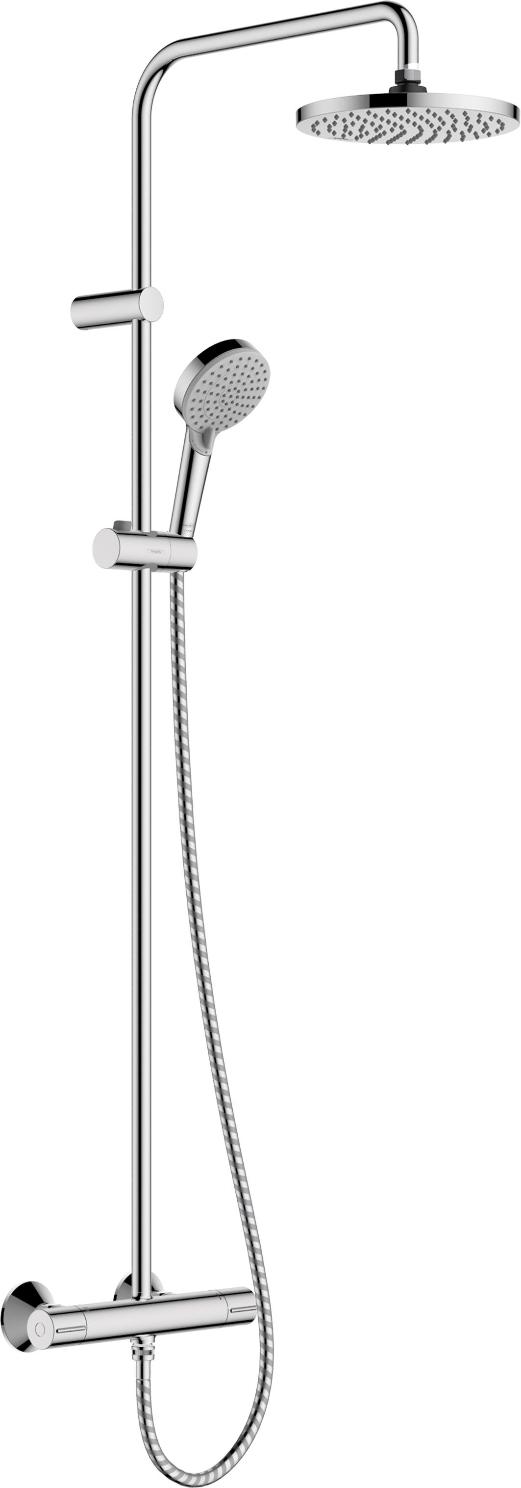 Hansgrohe Vernis Blend set de duș perete cu termostat cu duș de ploaie crom 26318000
