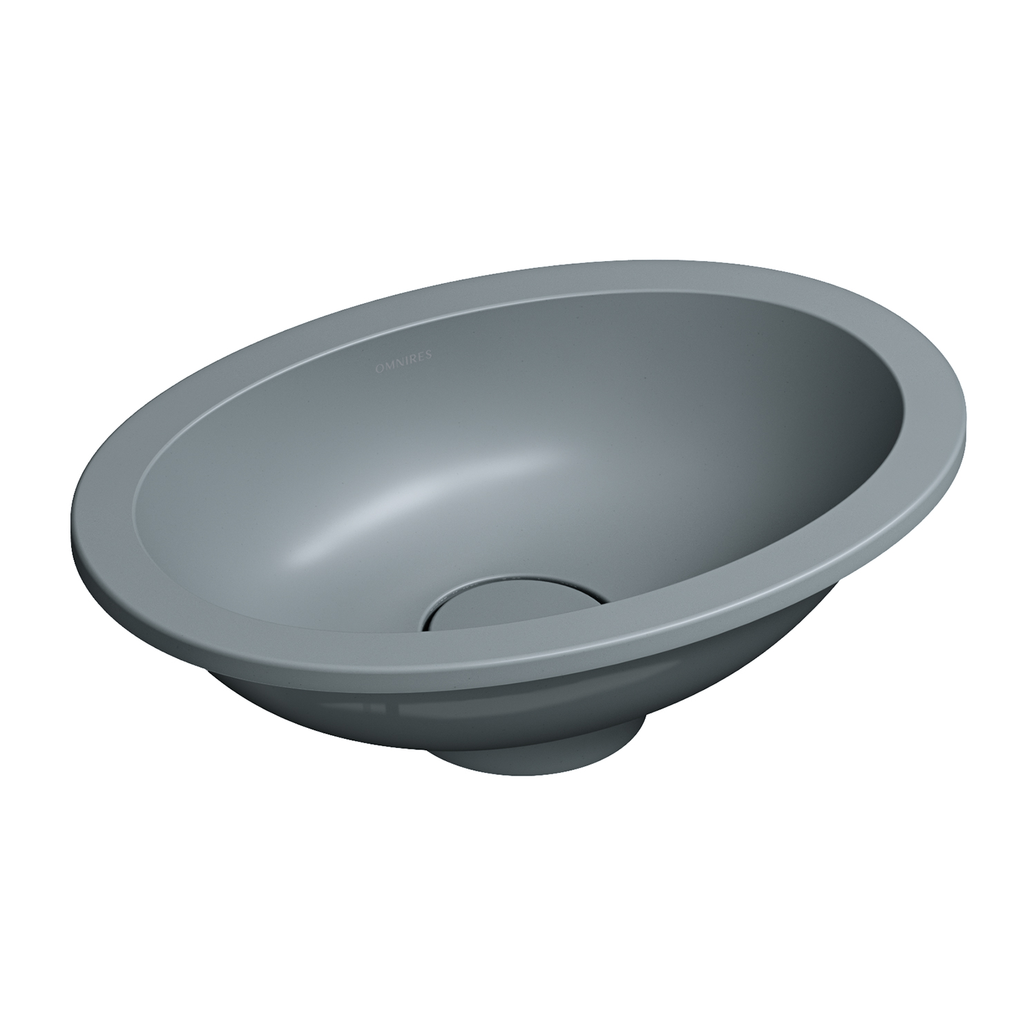Omnires Shell M+ lavoar 38x25 cm ovale sub blat SHELL380UPAG