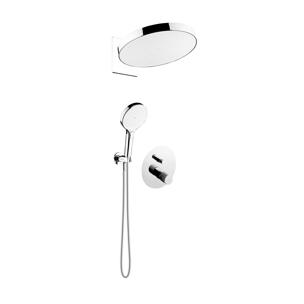 Set cap de duș Oltens Regna 37009100, baterie cadă-duș Oltens Hamnes 34106100, 39403100, 37109100, 39304100, 37200100