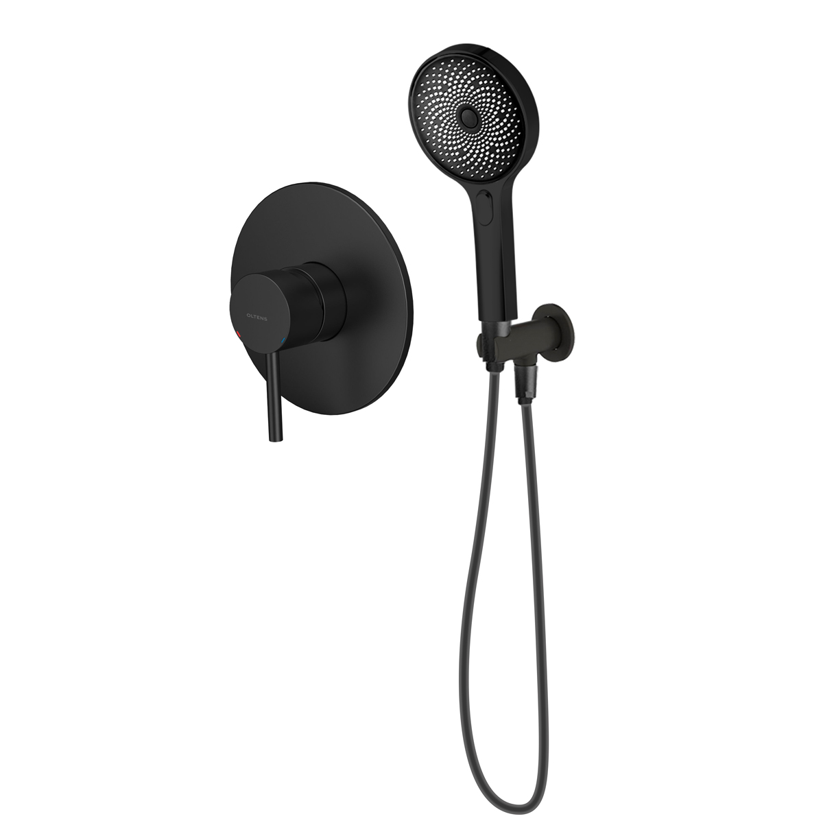 Set baterie de duș Oltens Molle 33100300, duș de mână Oltens Havis EasyClick 37107300, 39304300, 37200300