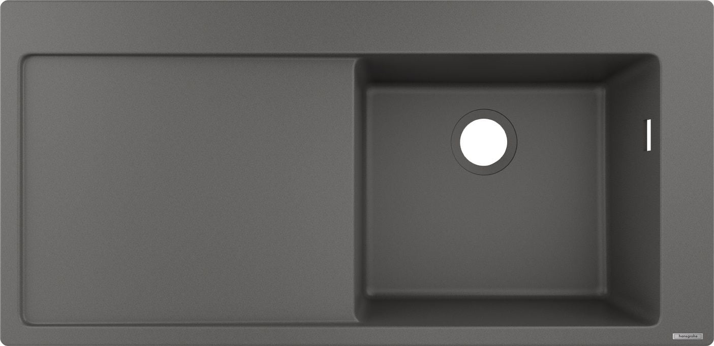 Hansgrohe S 51 chiuvetă din granit 74.5x41.5 cm gri/grafit/onix 43314290